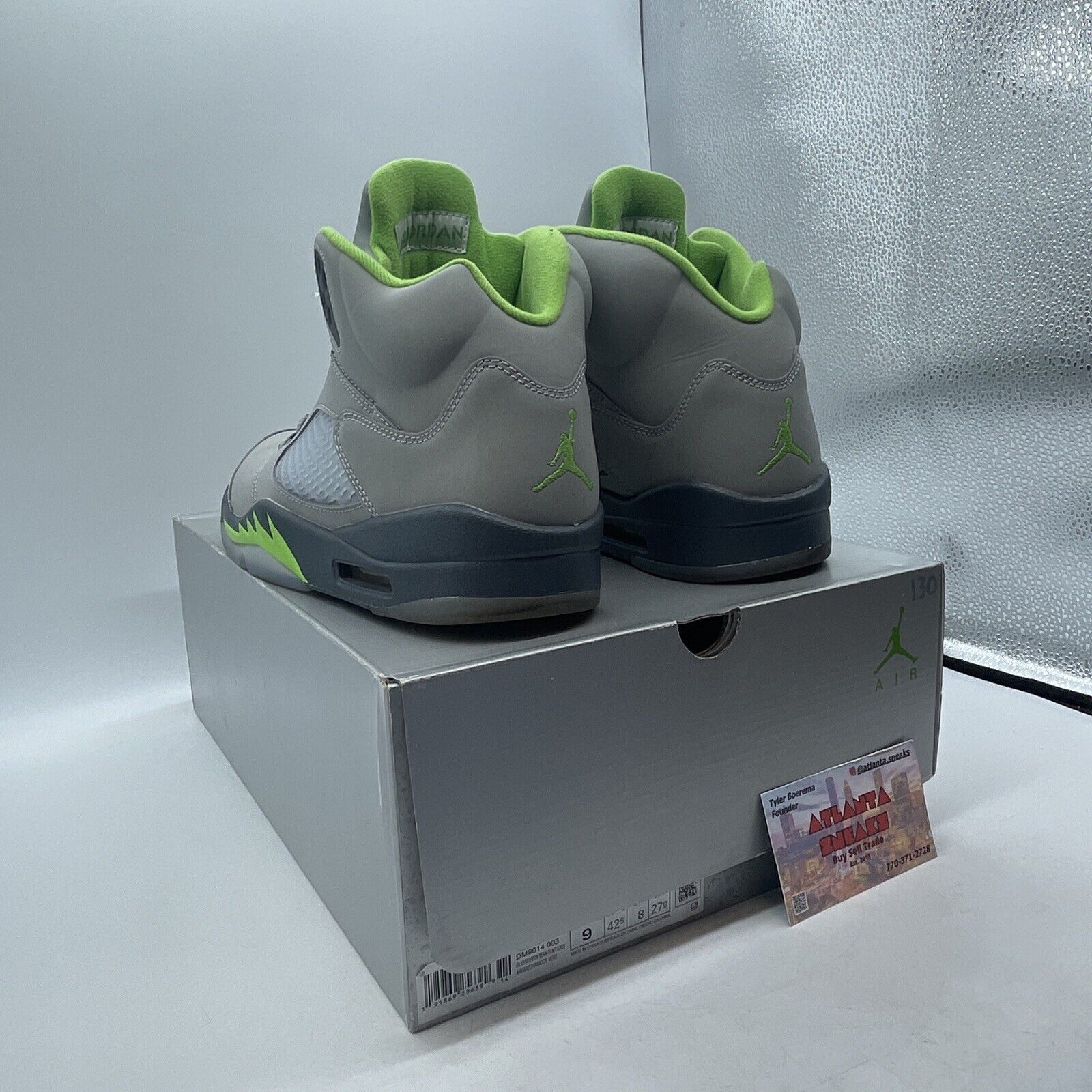 Size 9 - Jordan 5 Retro Green Bean Grey White (DM9014-003)