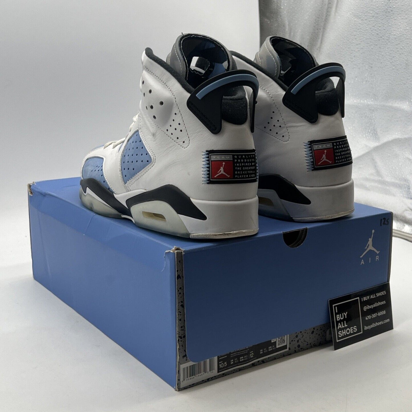 Size 10.5 - Air Jordan 6 Retro Mid UNC Home (CT8529-410)