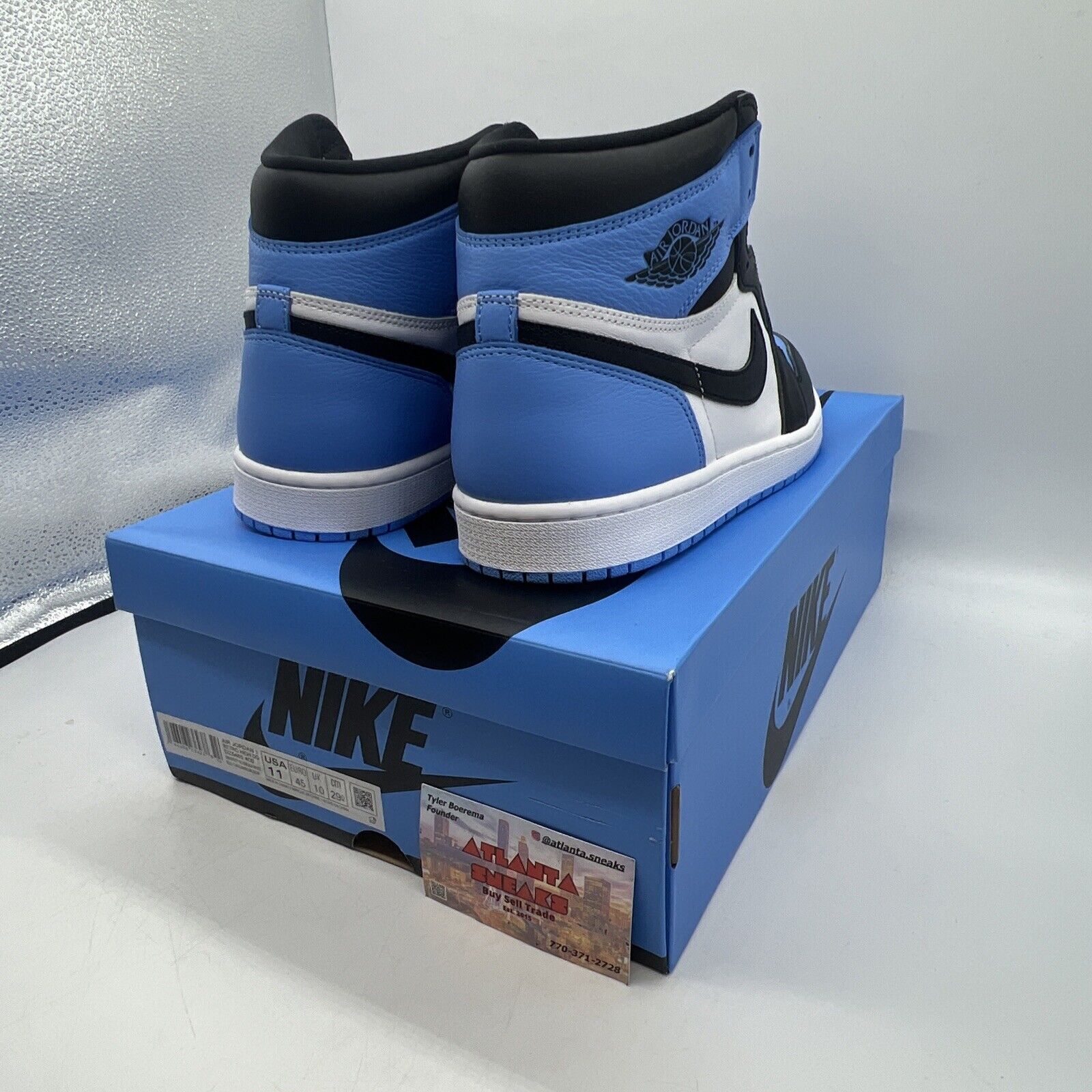 Size 11 - Jordan 1 Retro OG High UNC Toe Brand New Og All