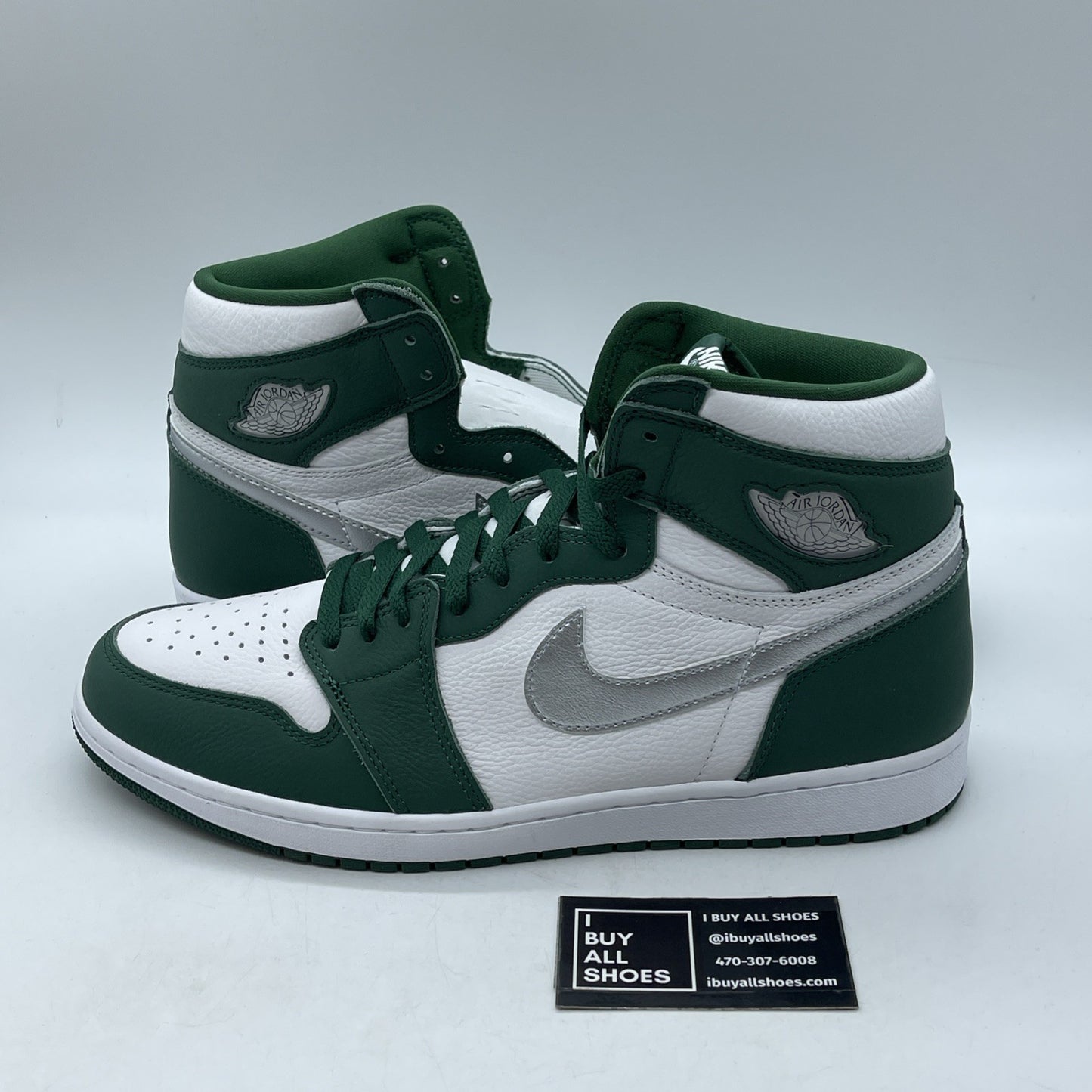 Size 13 - Air Jordan 1 Retro OG High Gorge Green White Silver (DZ5485-303)
