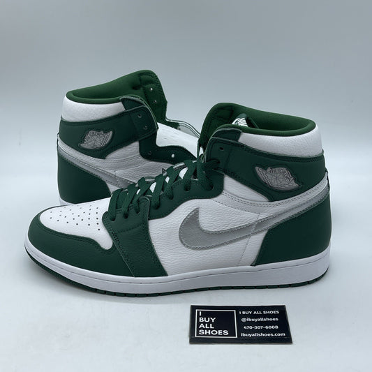Size 13 - Air Jordan 1 Retro OG High Gorge Green White Silver (DZ5485-303)