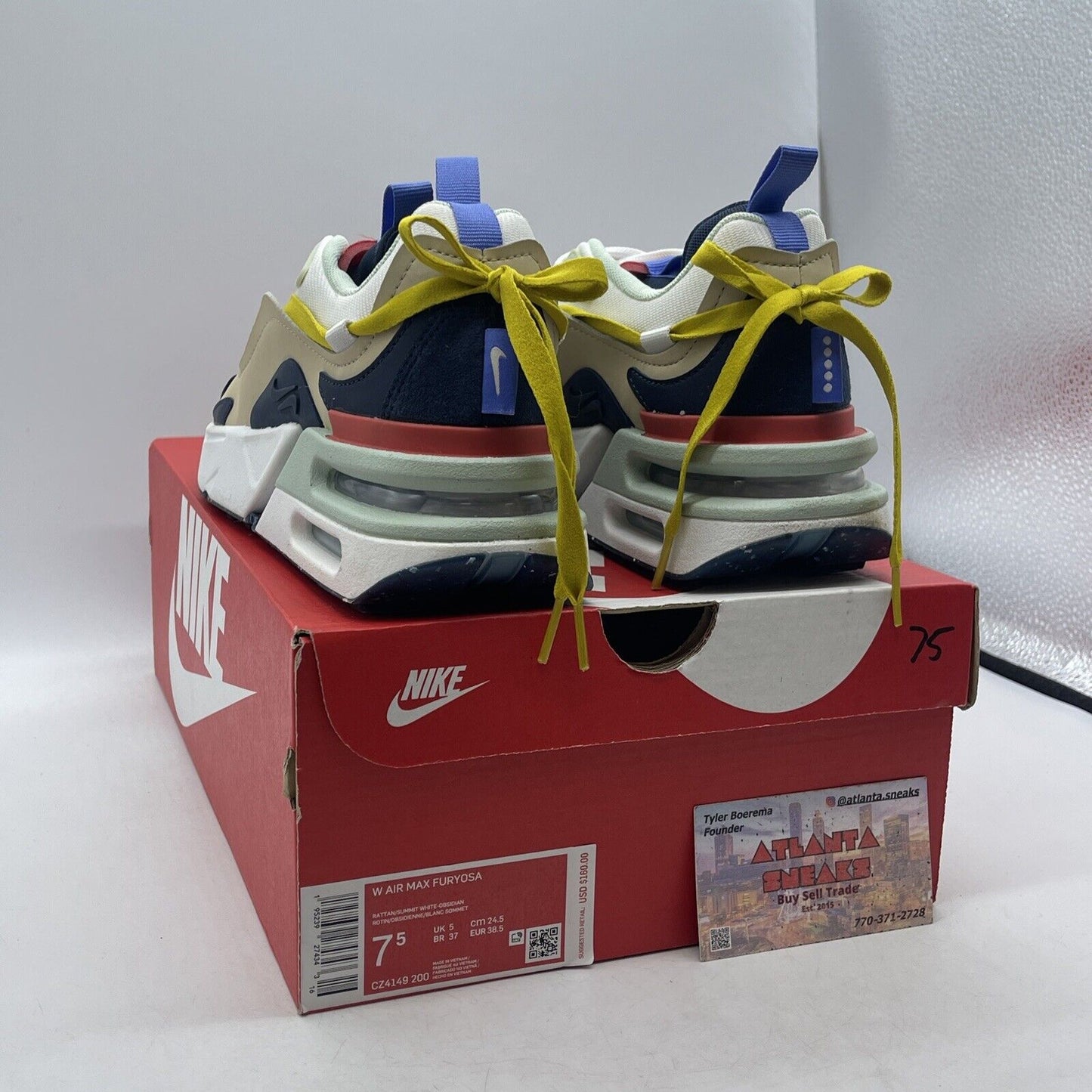 Size 7.5W - Nike Air Max Furyosa Rattan Obsidian Suede Leather (CZ4149-200)