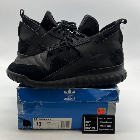 Size 13 - Adidas Tubular X Core Black (S74922)