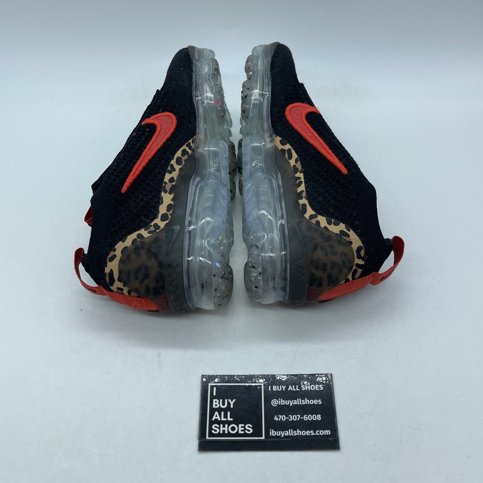 Size 6W - Nike Air Vapormax 2021 Flyknit Leopard Black Brown Suede (DH4090-001)