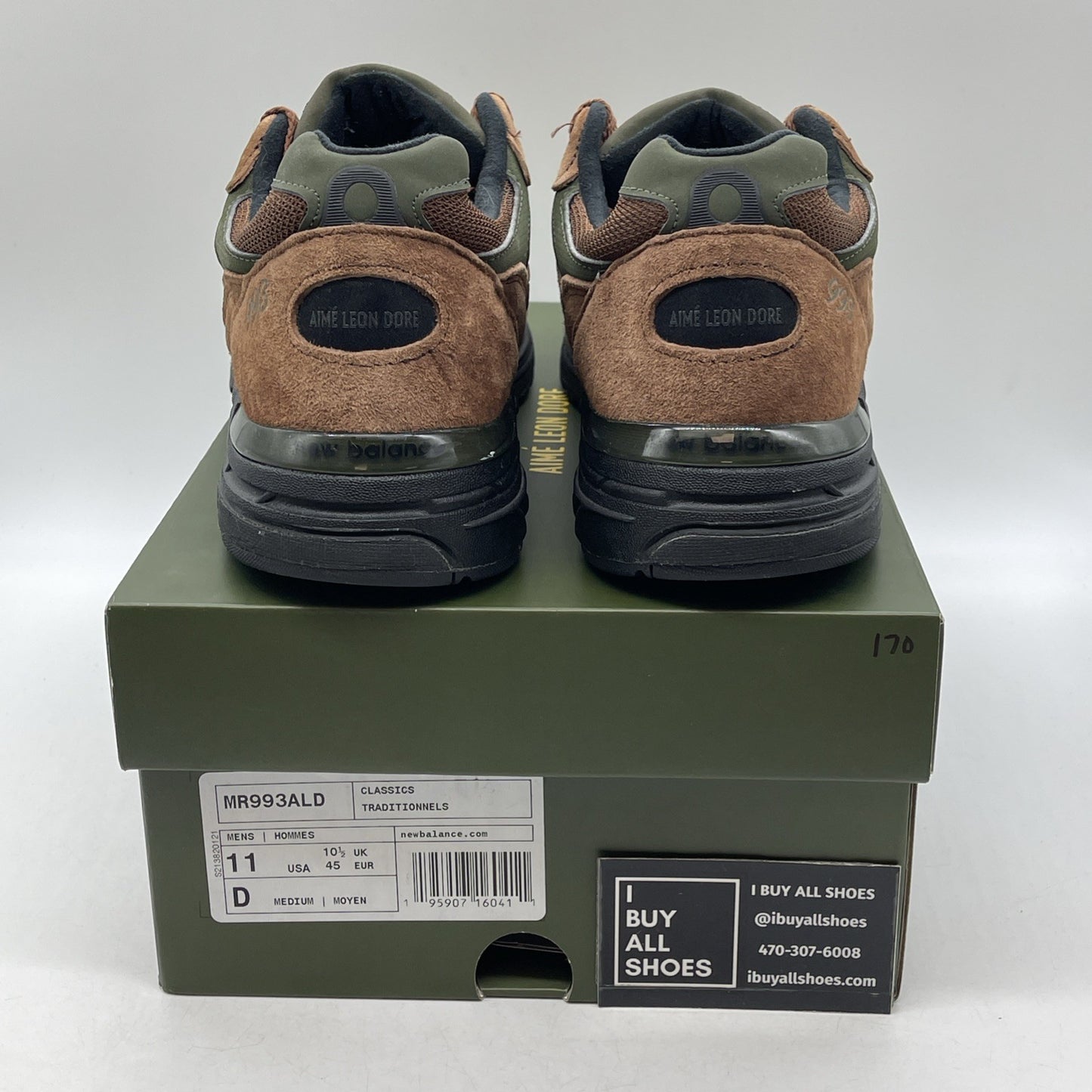 Size 11 - Aimé Leon Dore x New Balance 993 Made in USA Beef &Broccoli (MR993ALD)