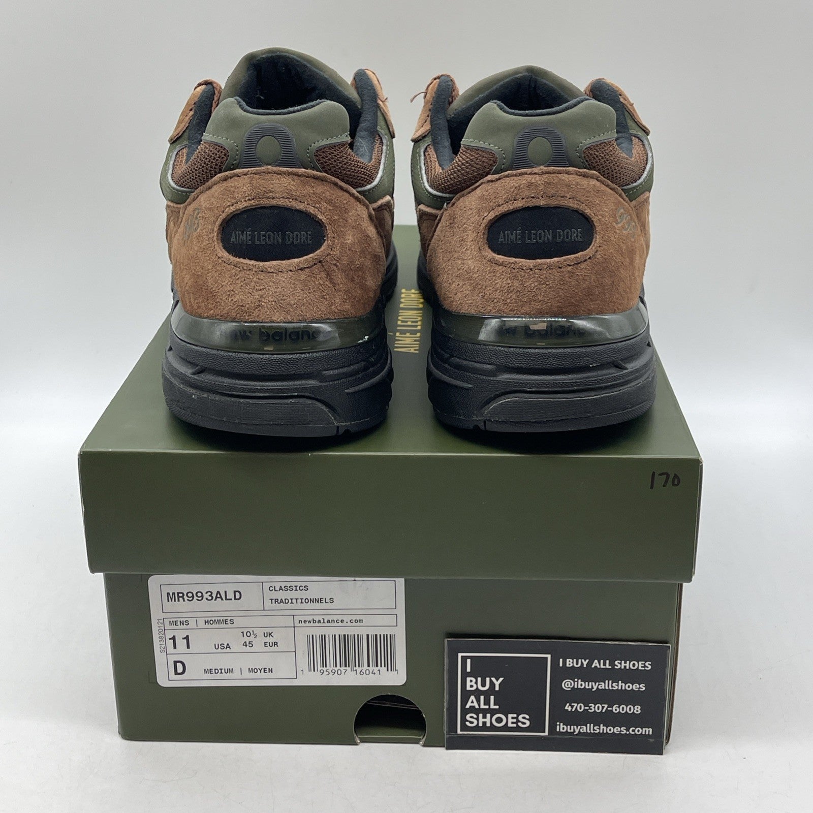 Size 11 - Aimé Leon Dore x New Balance 993 Made in USA Beef &Broccoli (MR993ALD)