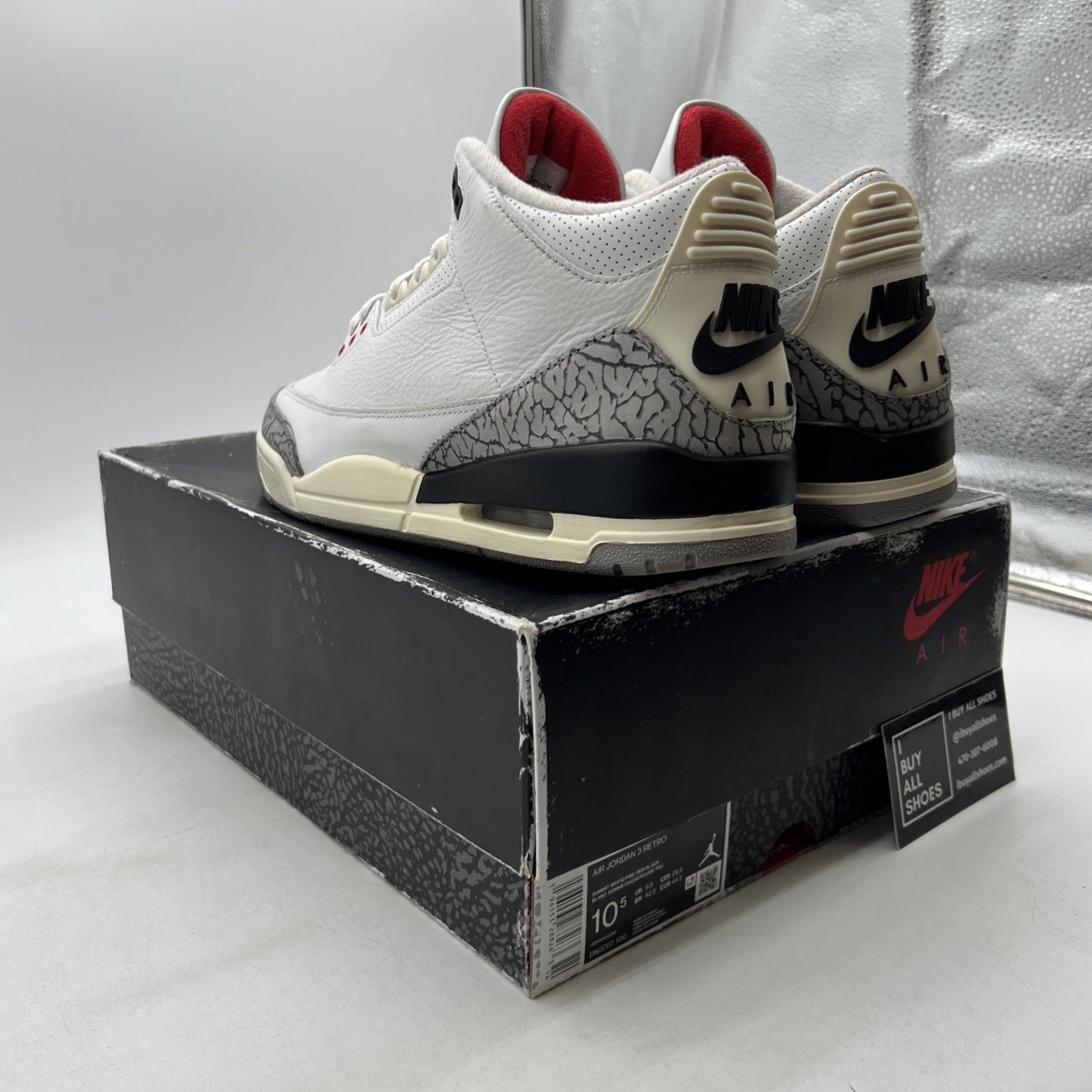 Size 10.5 - Air Jordan 3 Retro Mid White Cement Reimagined (DN3707-100)