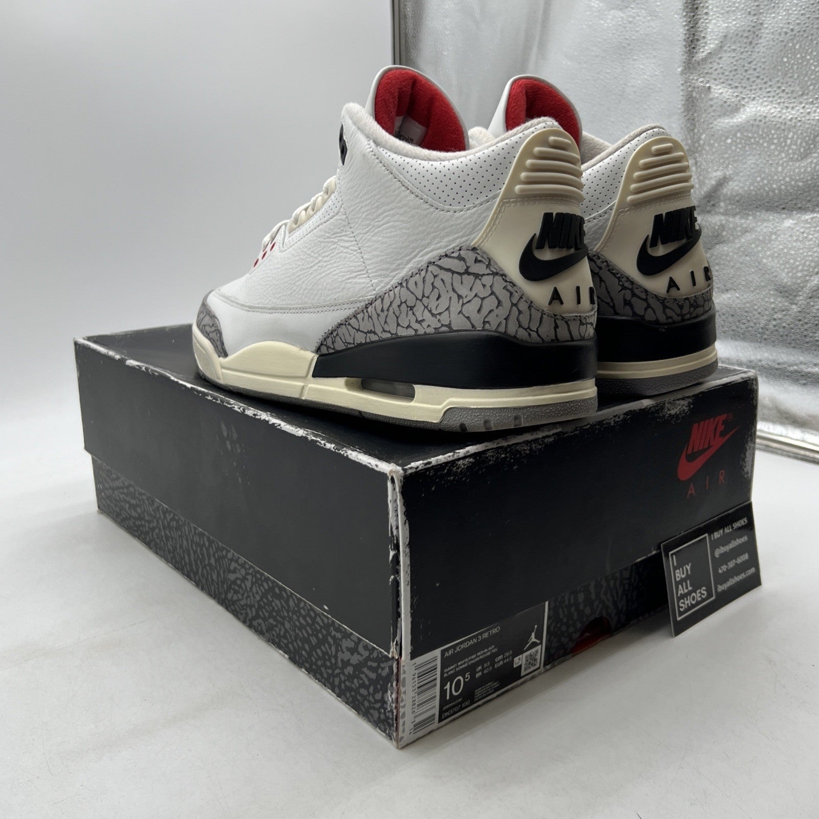Size 10.5 - Air Jordan 3 Retro Mid White Cement Reimagined (DN3707-100)