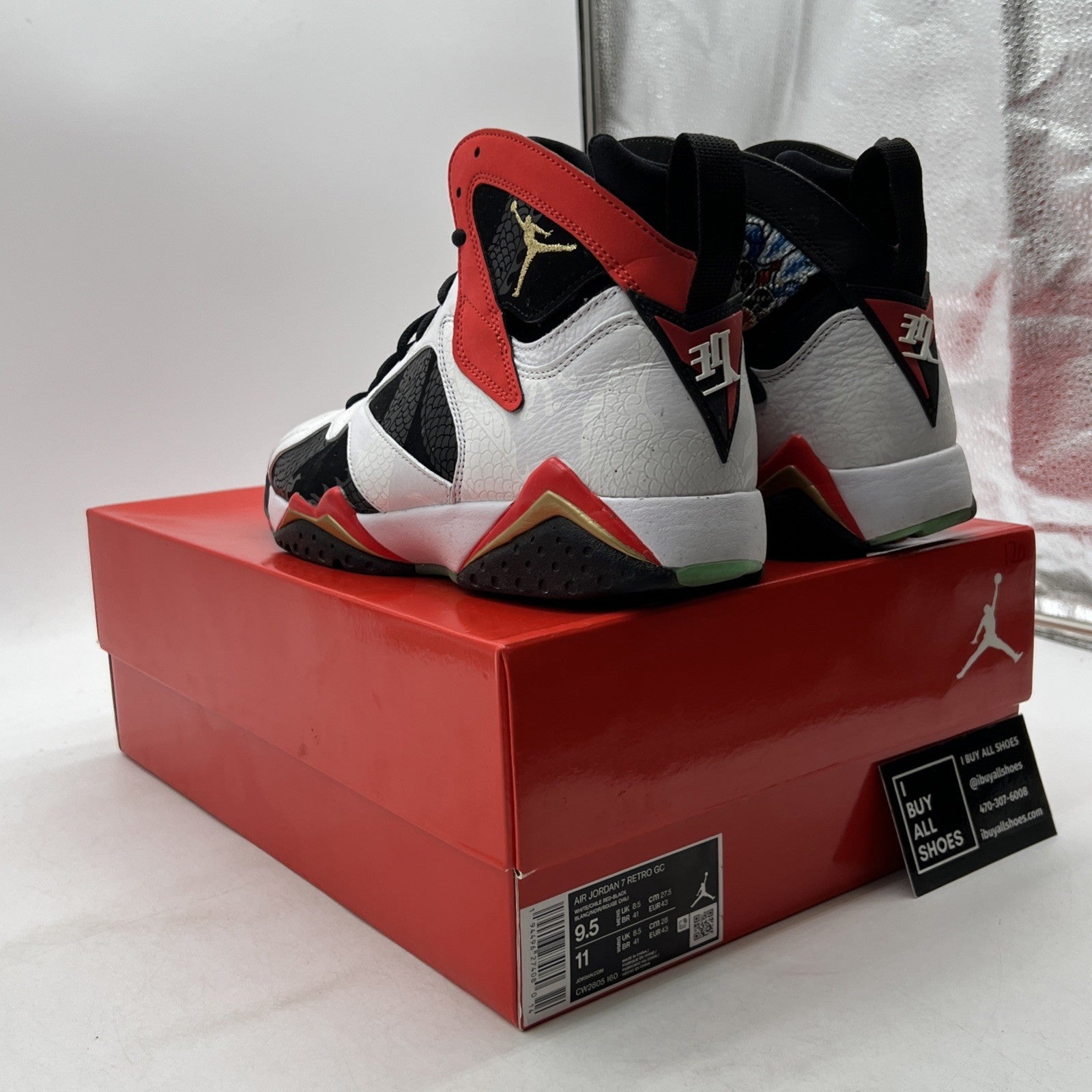 Size 9.5 - Air Jordan 7 Retro Greater China (CW2805-160)