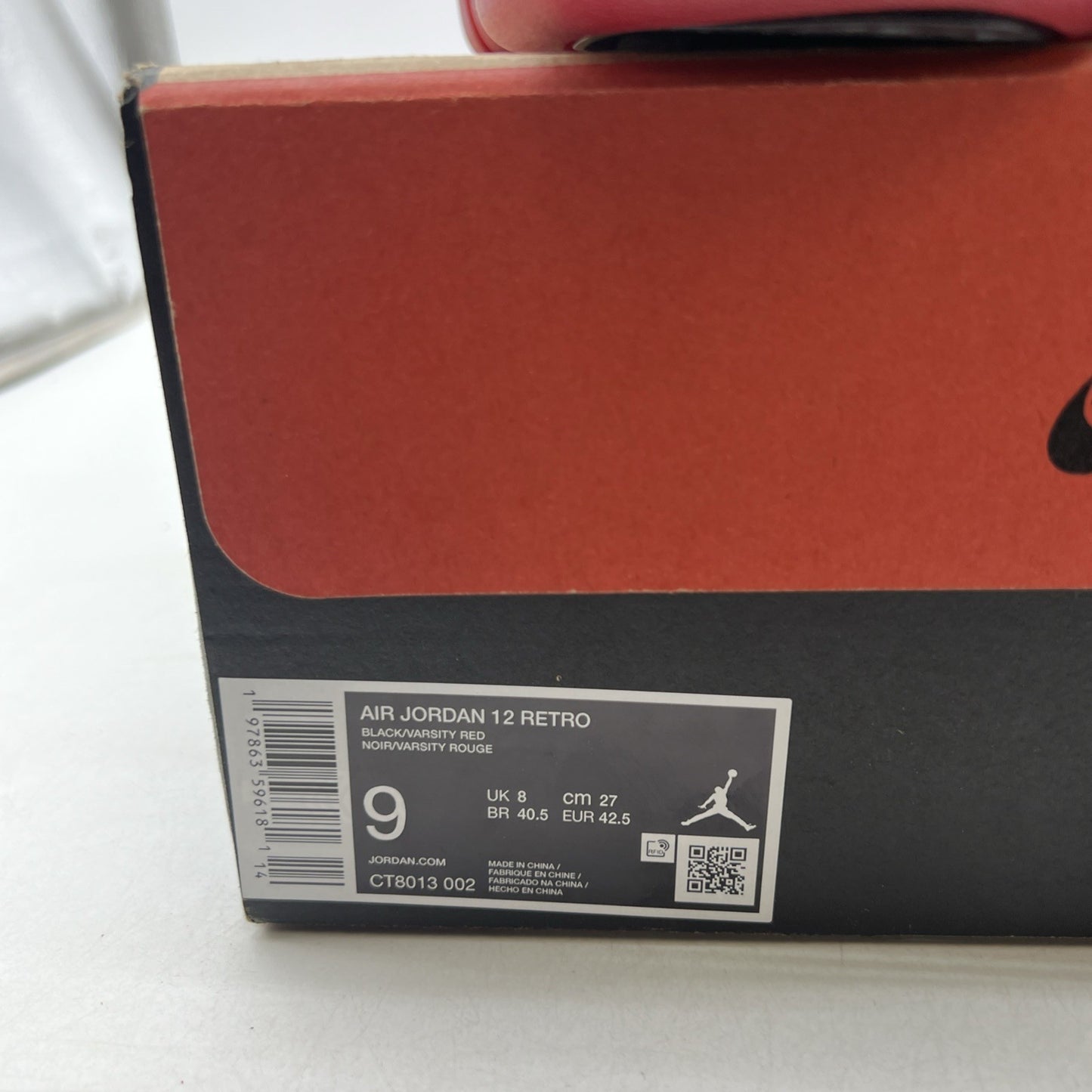 Size 9 - Air Jordan 12 Retro 2025 Flu Game (CT8013-002)