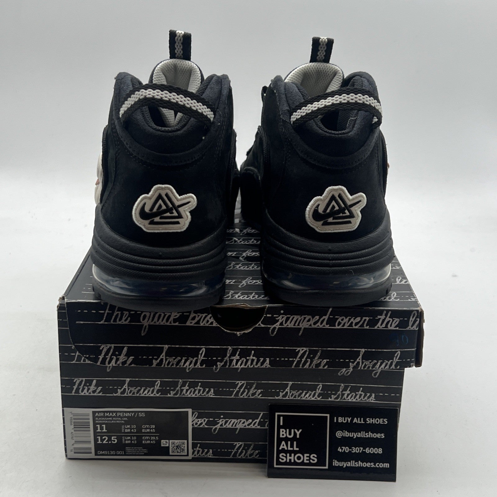 Size 11 - Nike Social Status x Air Max Penny 1 Recess - Black (DM9130-001)