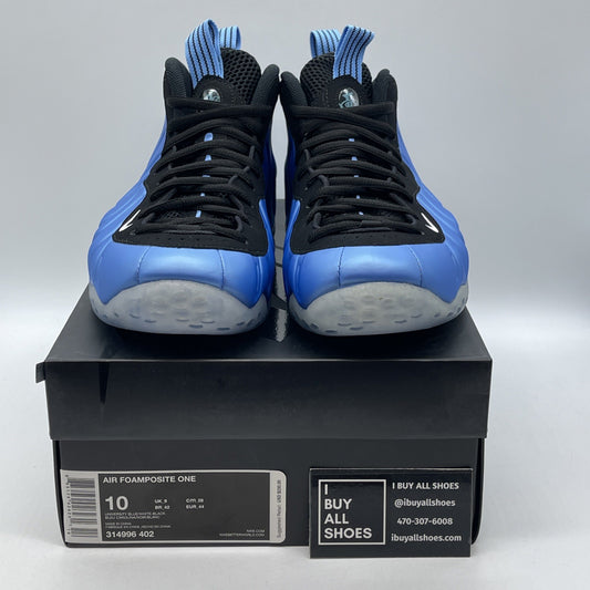 Size 10 - Nike Air Foamposite One University Blue Black Suede (314996-402)
