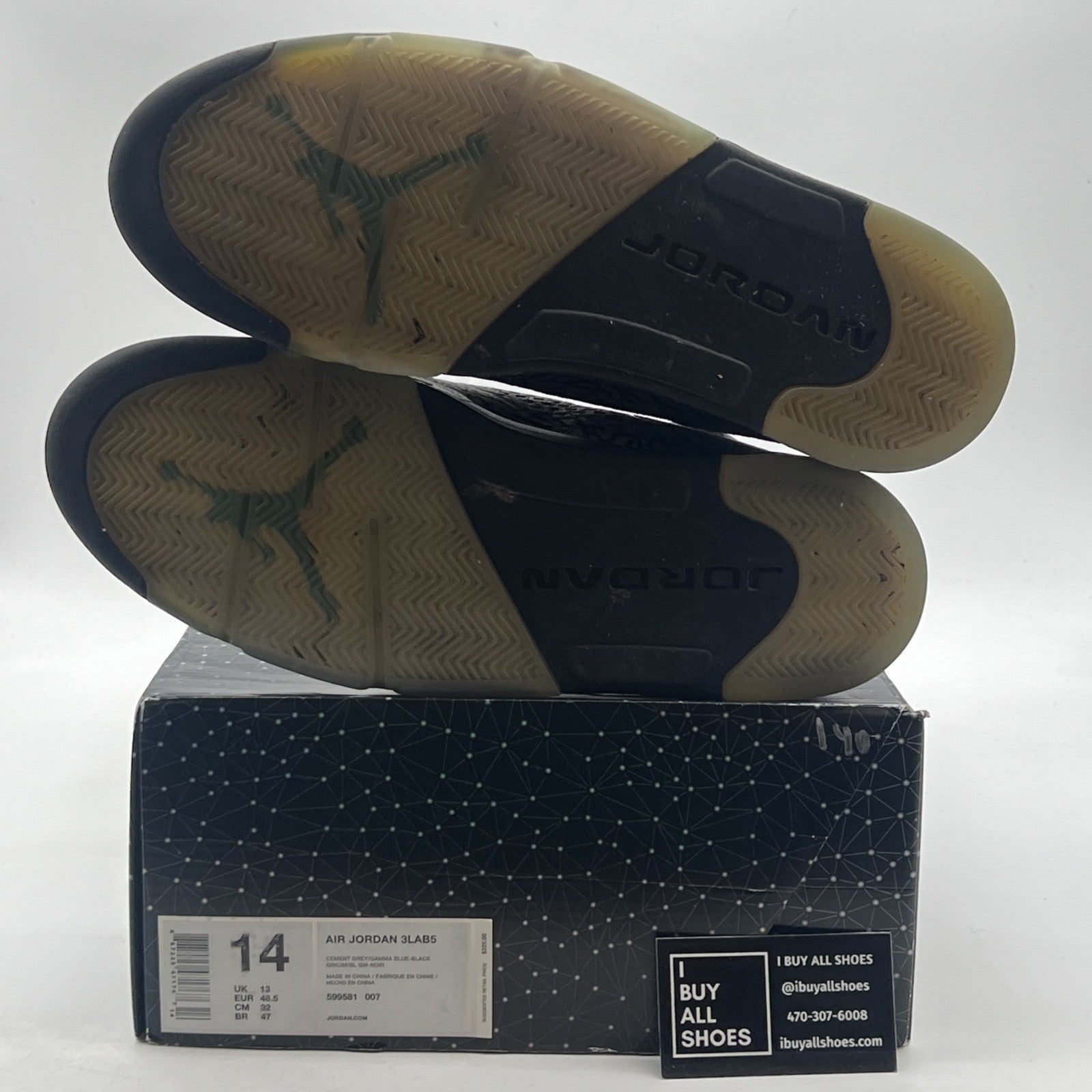 Size 14 - Air Jordan 5 Retro 3Lab5 (599581-007)