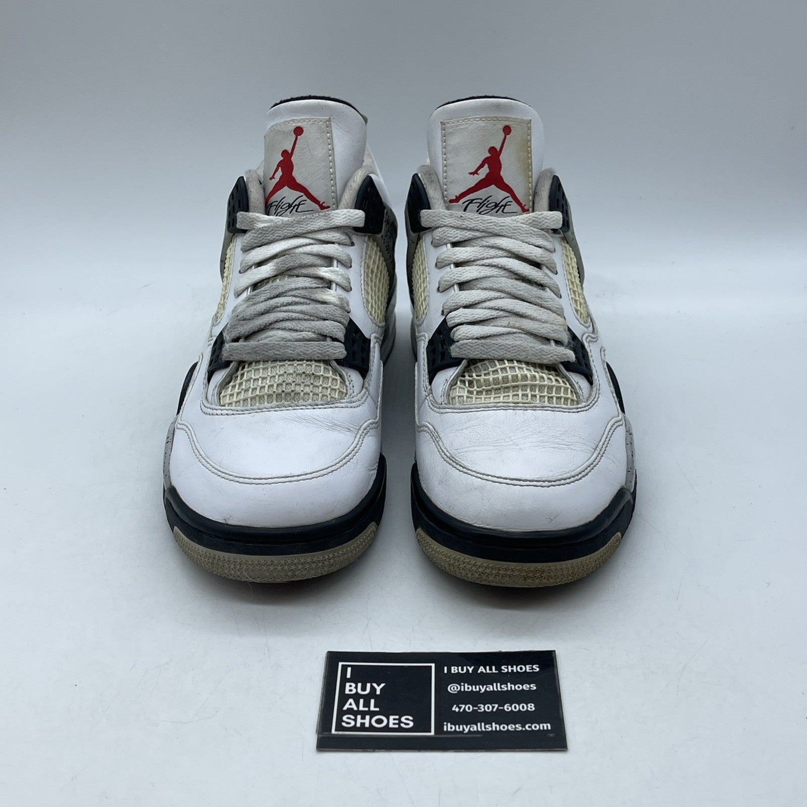 Size 8.5 - Air Jordan 4 Retro OG Mid White Cement (840606-192)