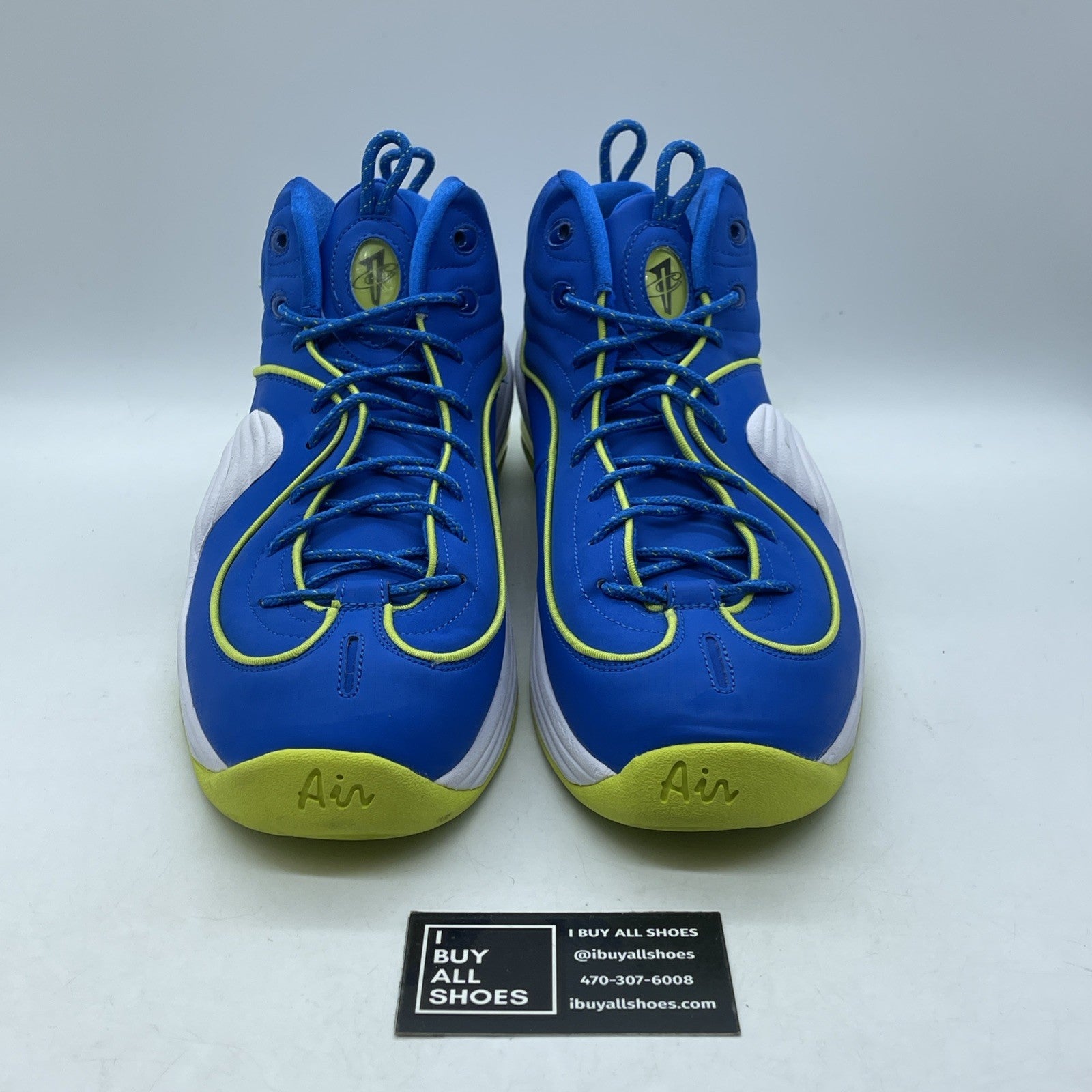 Size 13 - Nike Air Penny 2 Le Sprite Blue Green Suede (535600-431)