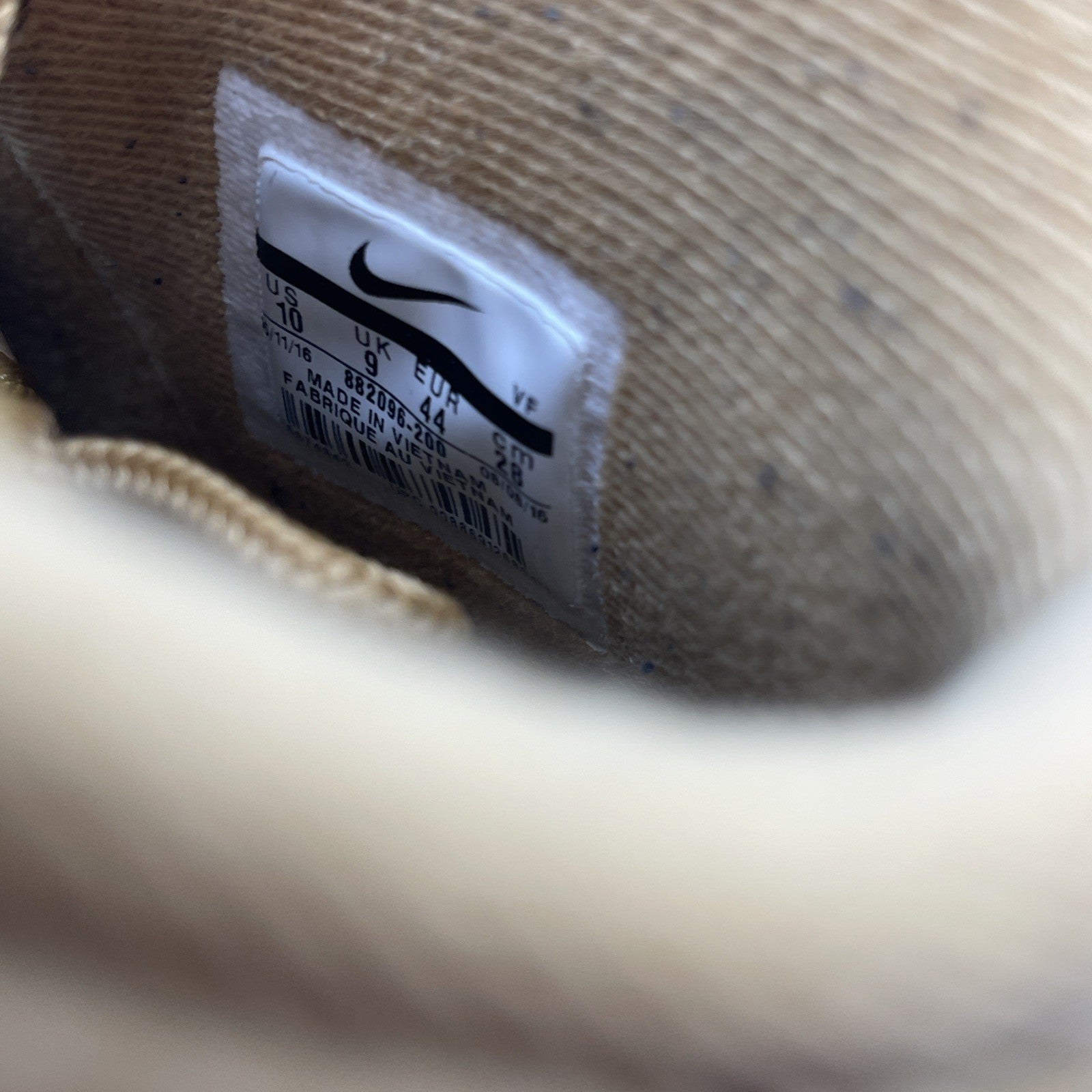 Size 10 - Nike Air Force 1 '07 LV8 WB High Flax Brown Suede (882096-200)