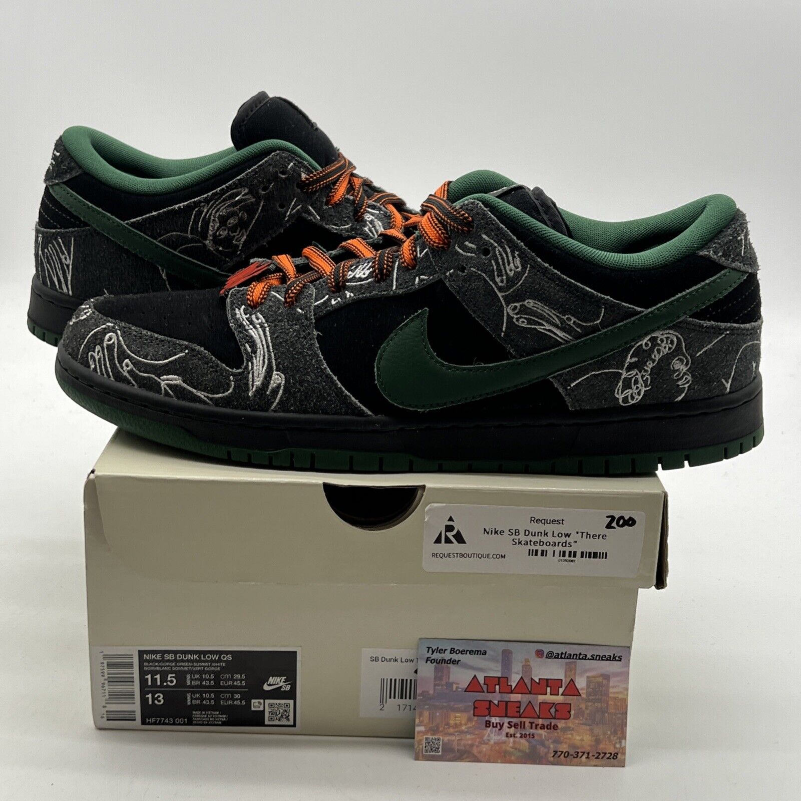 Size 11.5 - Nike THERE Skateboards x Dunk SB Low Ultra Humanized (HF7743-001)