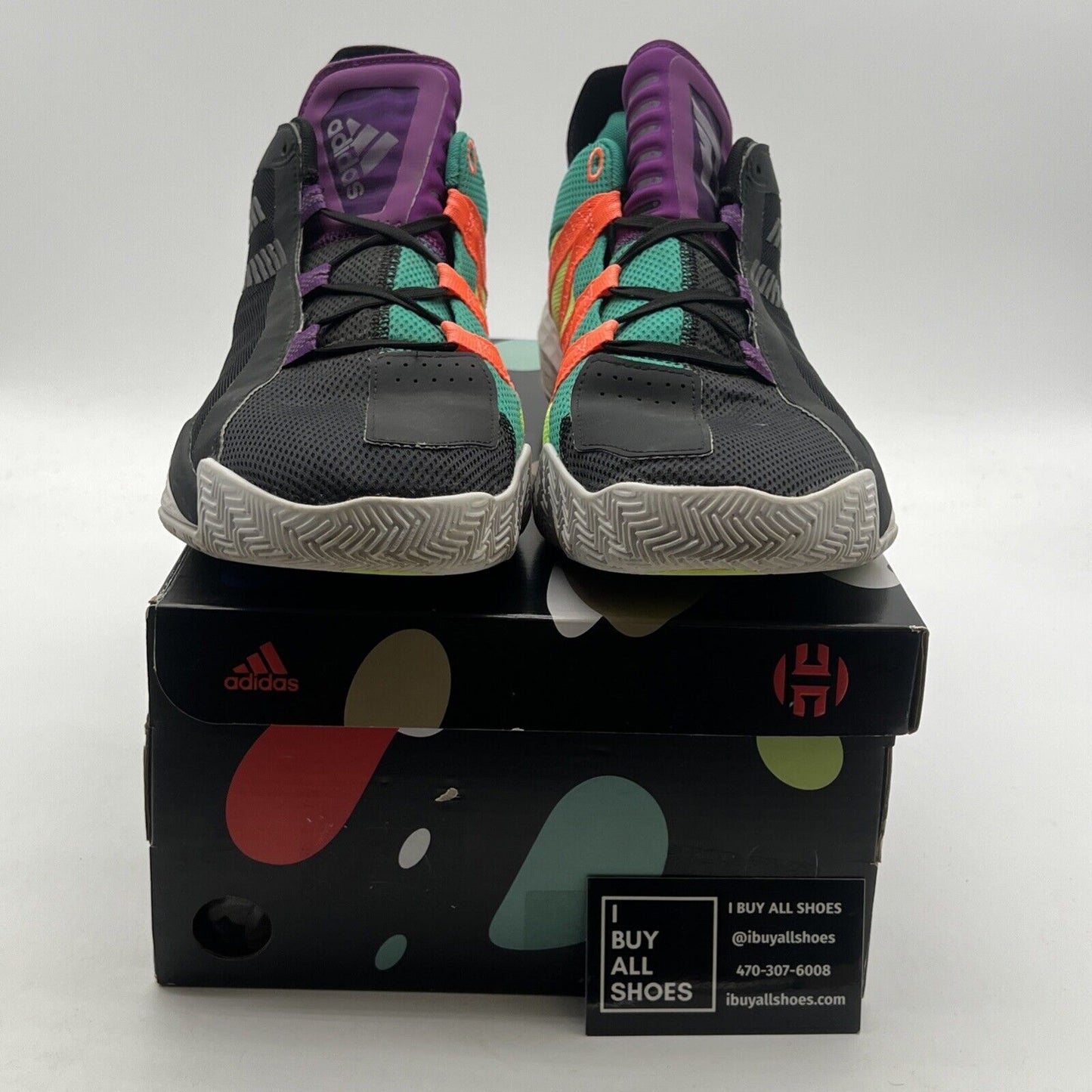 Size 11 - Adidas Dame 6 Purple Tongue (EH2071)
