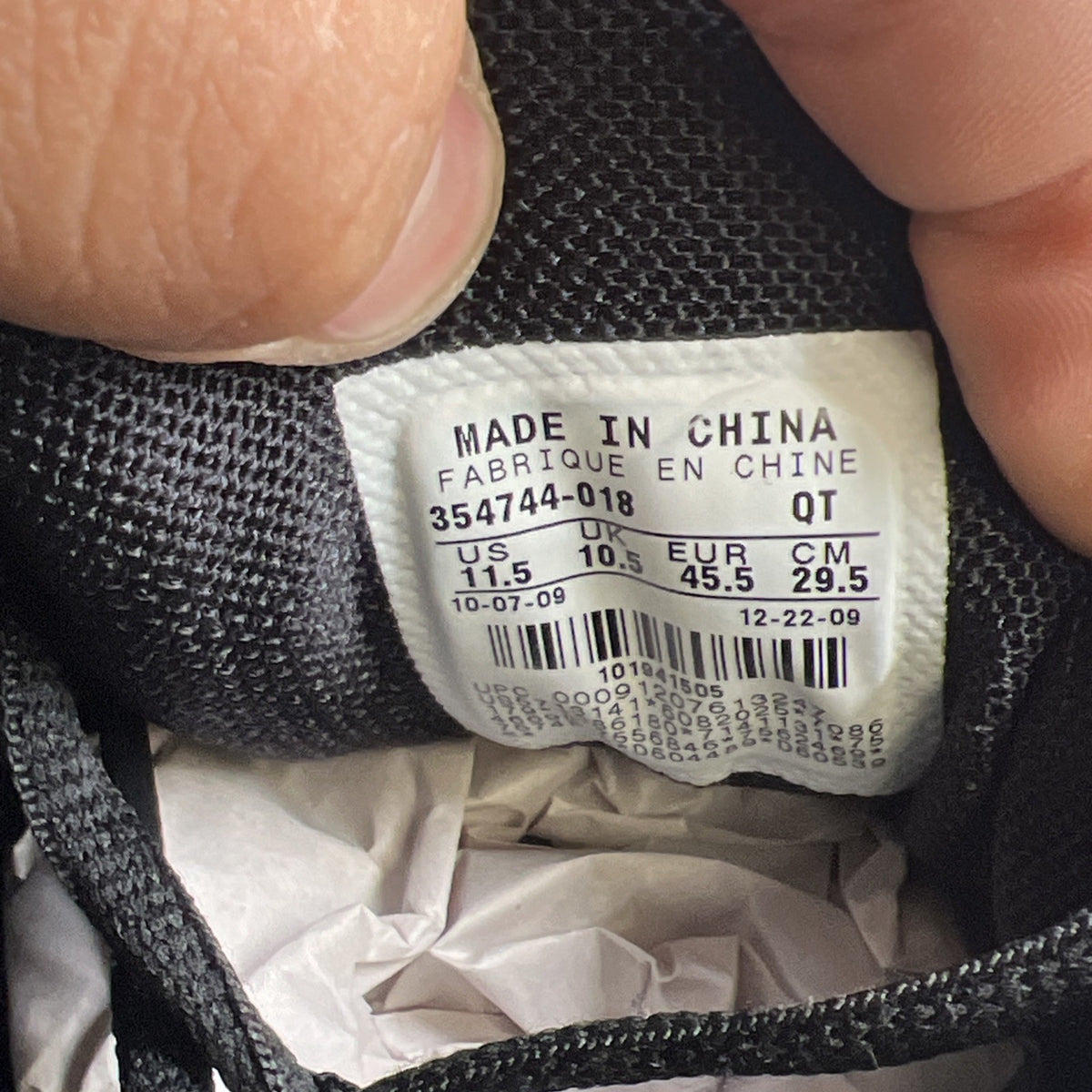 Size 11.5 - Nike Air Max+ 2009 Black (354744-018)
