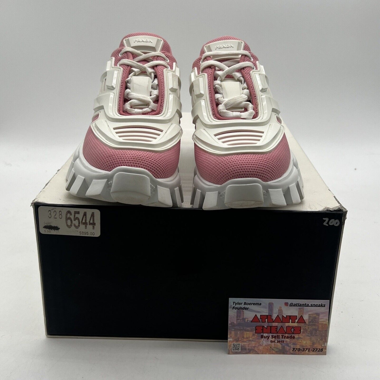 Size 3W - Prada Woman’s Sneakers Cloudbust Thunder Pink White