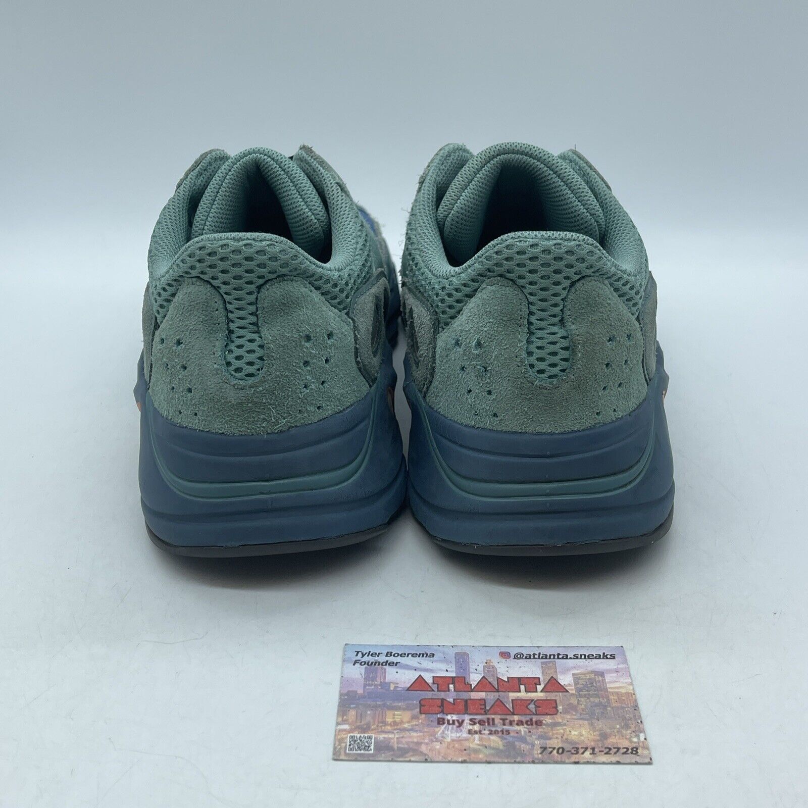 Size 9.5 - adidas Yeezy Boost 700 Faded Azure Blue Green Suede (GZ2002)