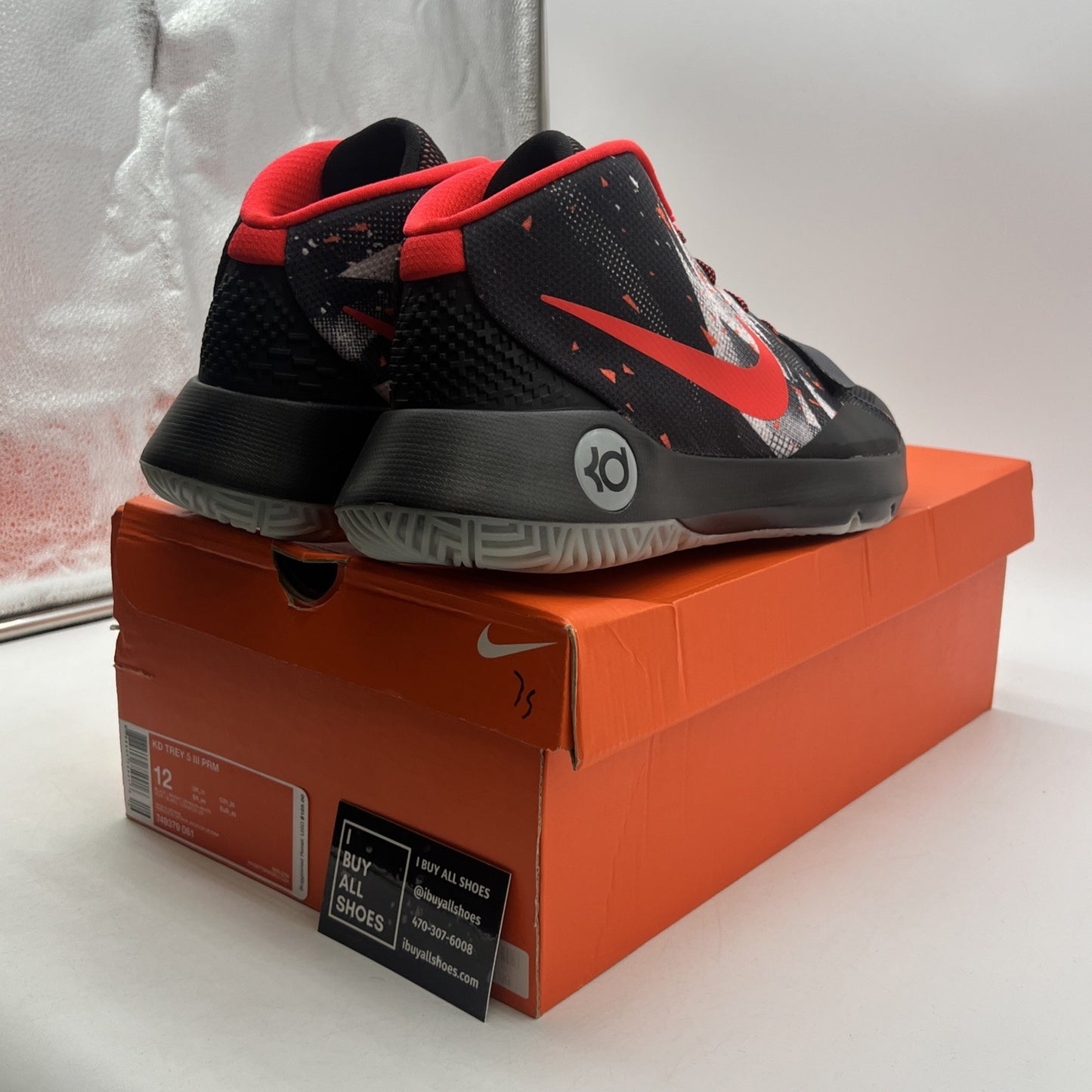 Size 12 - Nike KD Trey 5 III PRM Bright Crimson (749379-061)