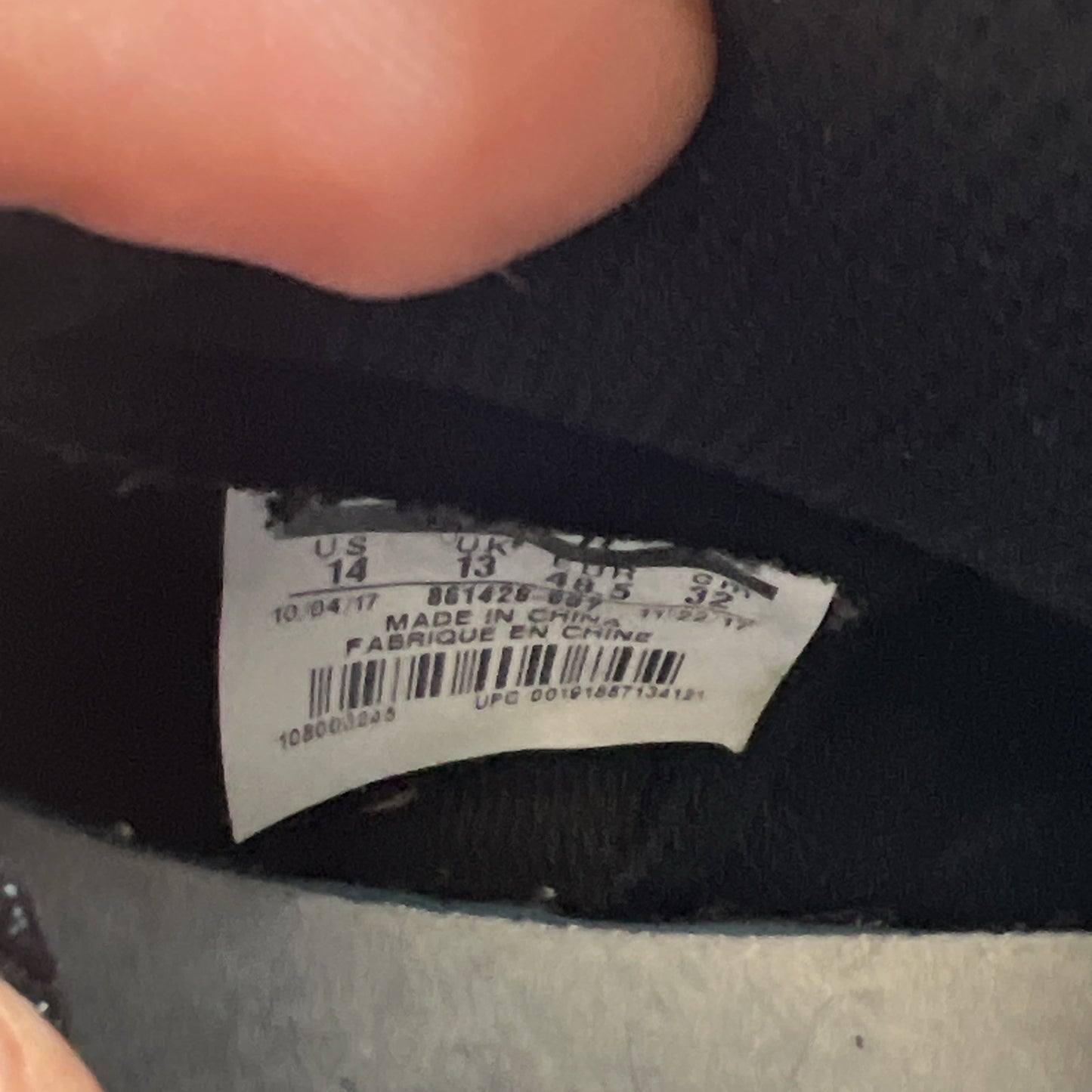 Size 14 - Air Jordan 1 Retro OG NRG High Gold Toe (861428-007)