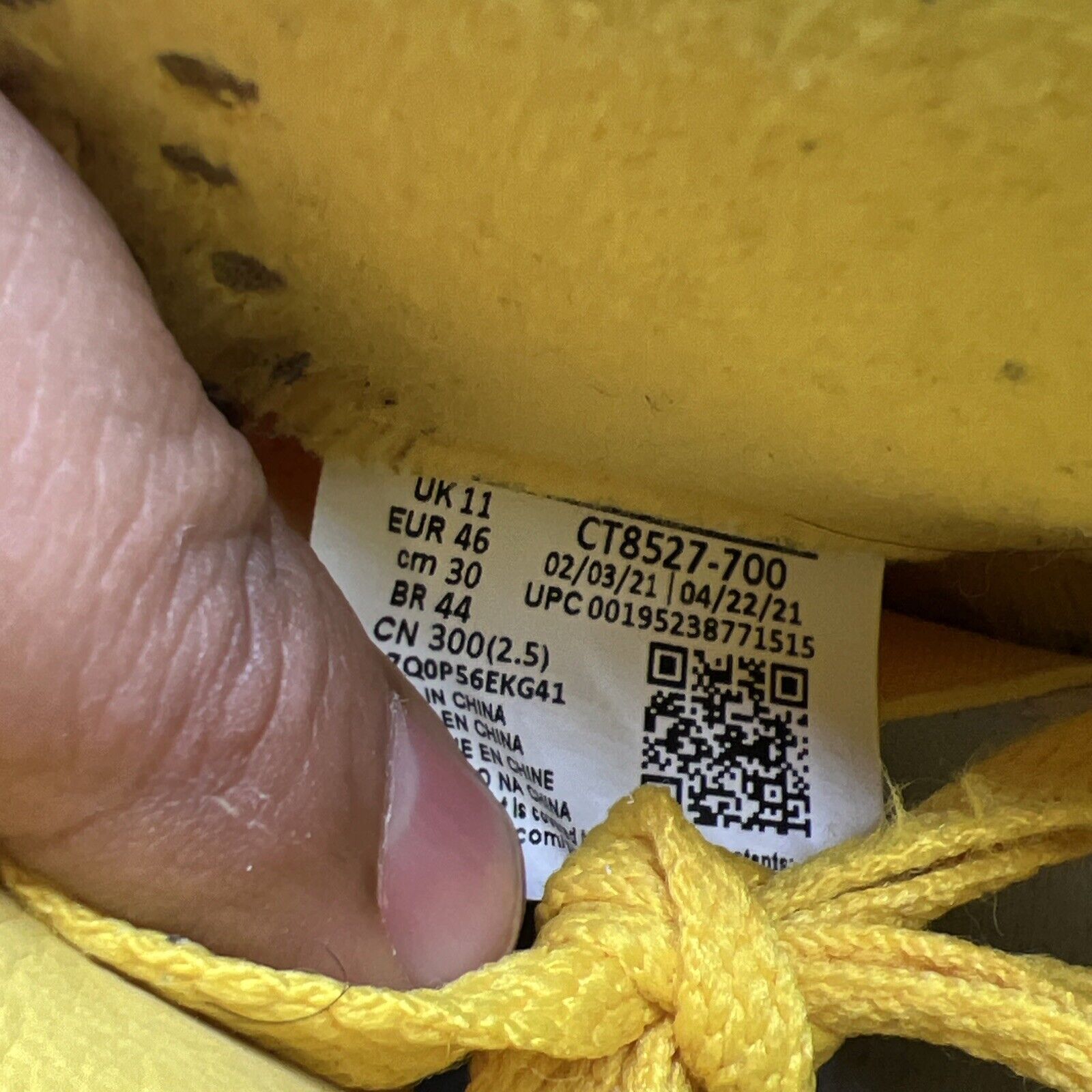 Size 12 - Jordan 4 Retro Mid Lightning White Grey Yellow Suede (CT8527-700)