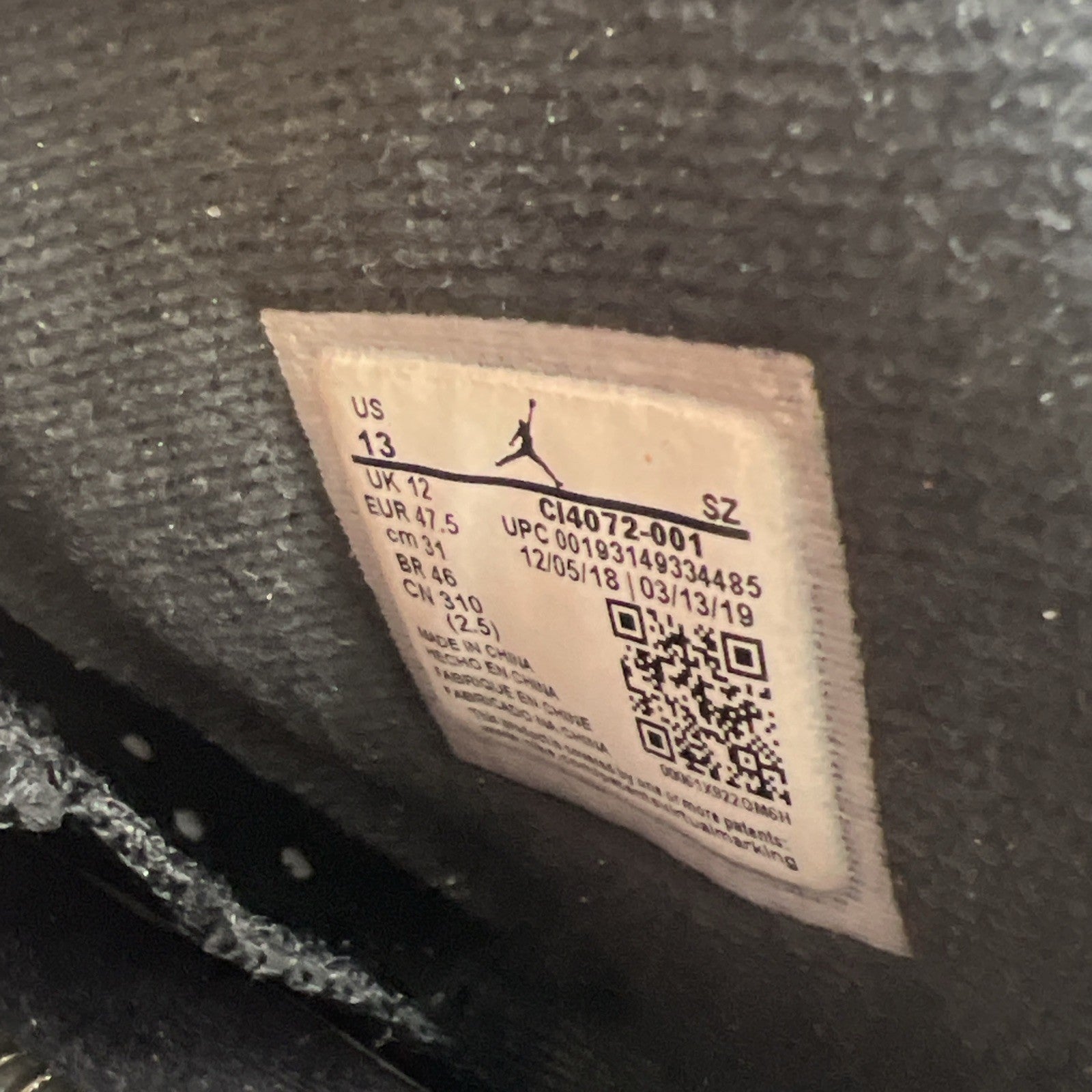 Size 13 - Air Jordan 6 Retro SP Reflections Of A Champion (CL4072-001)
