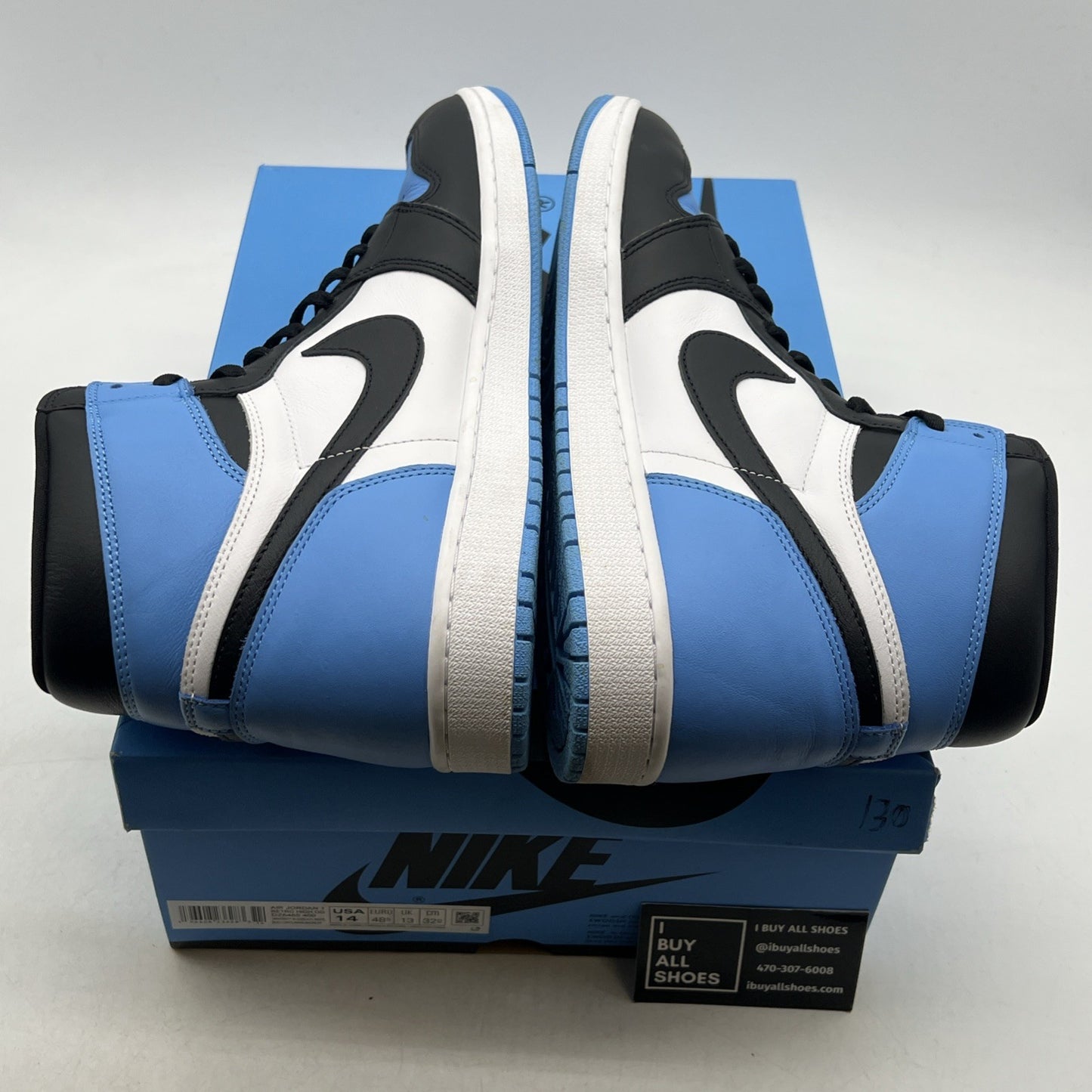 Size 14 - Air Jordan 1 Retro OG High UNC Toe (DZ5485-400)