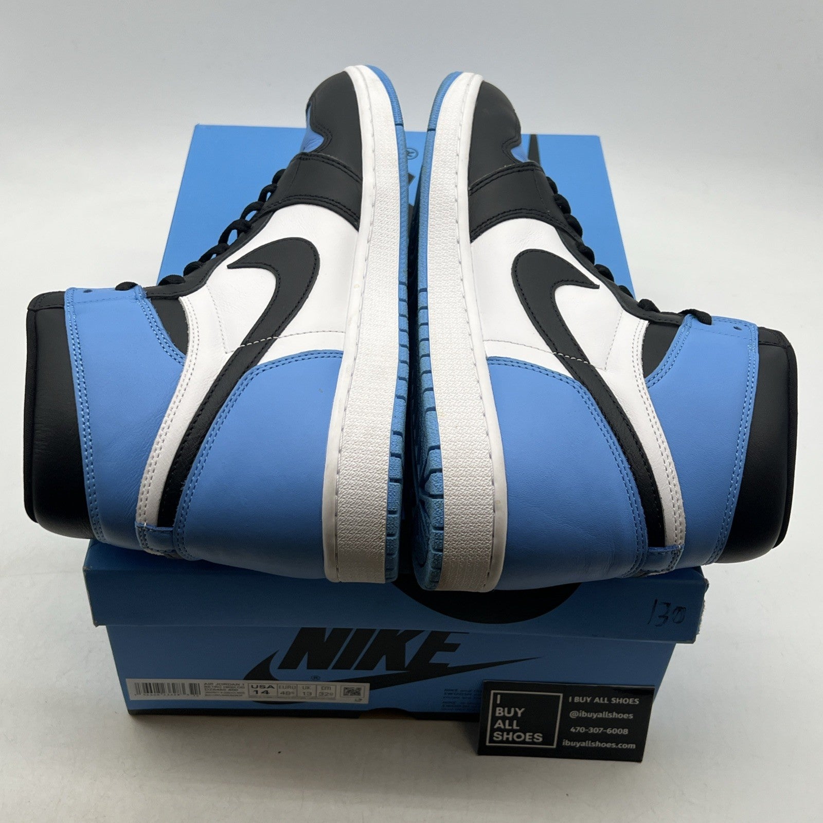Size 14 - Air Jordan 1 Retro OG High UNC Toe (DZ5485-400)
