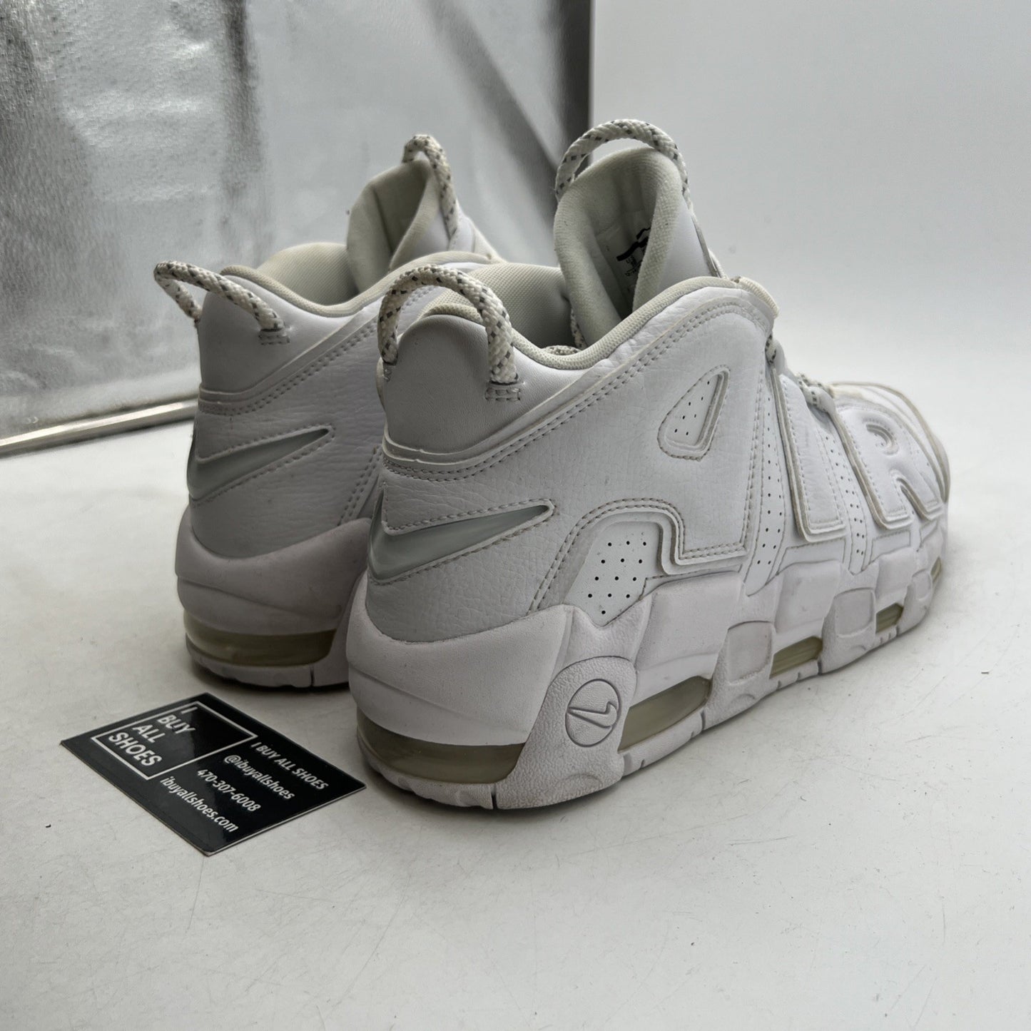 Size 10 - Nike Air More Uptempo Triple White (921948-100)