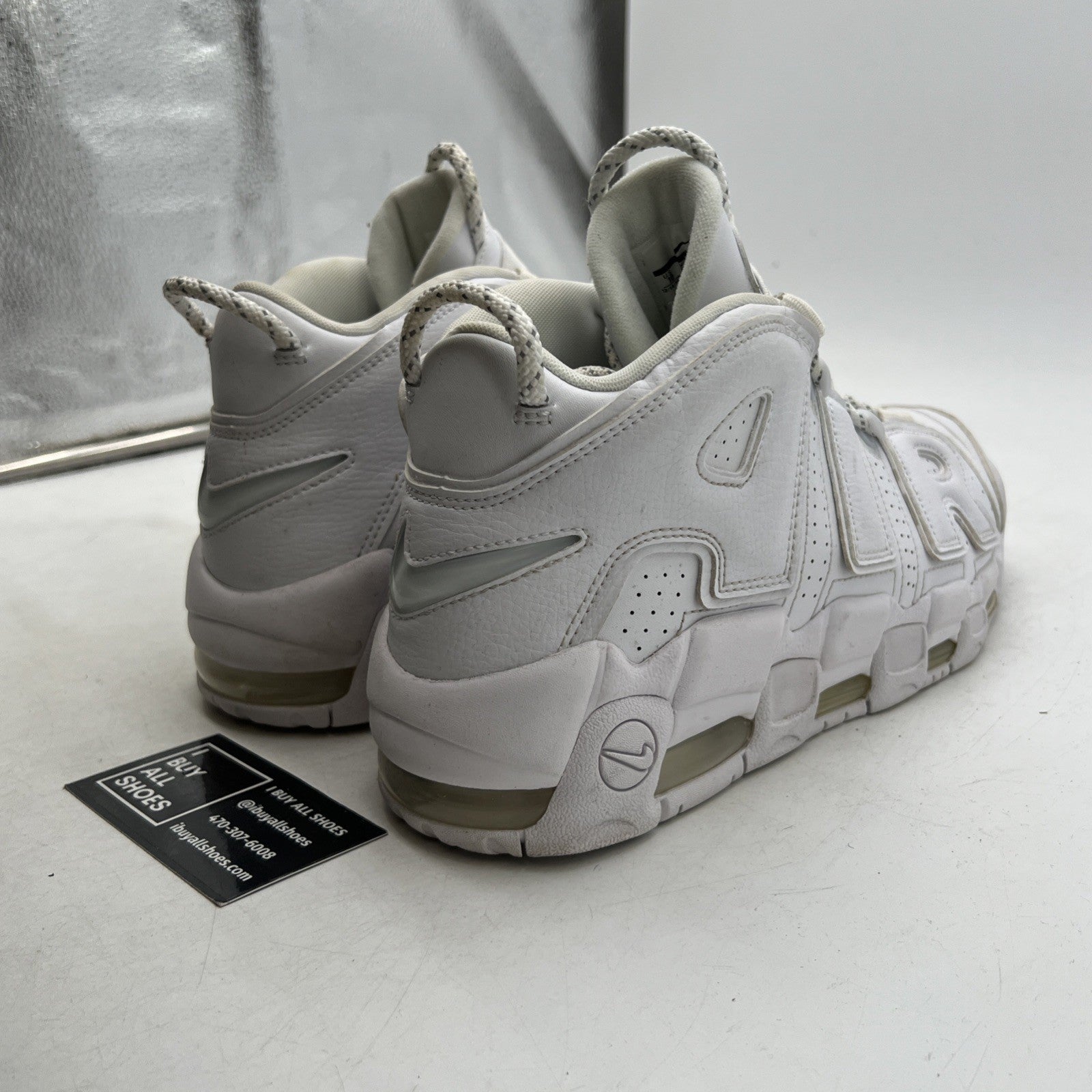 Size 10 - Nike Air More Uptempo Triple White (921948-100)