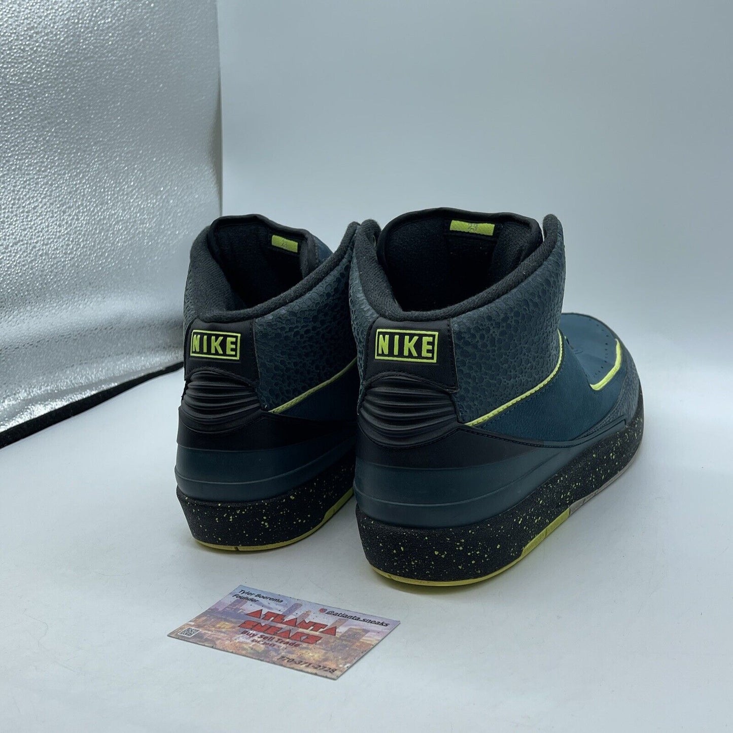 Size 10.5 - Air Jordan 2 Retro Nightshade Blue Black Suede Leather (385475-303)