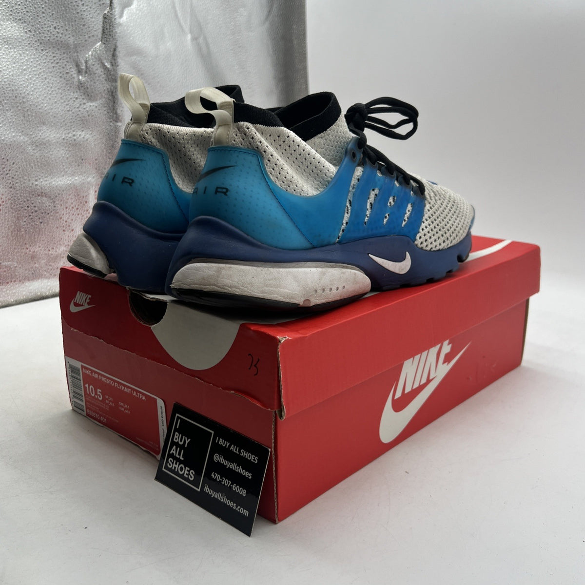 Size 10.5 - Nike Air Presto Ultra Flyknit Gray (835570-401)
