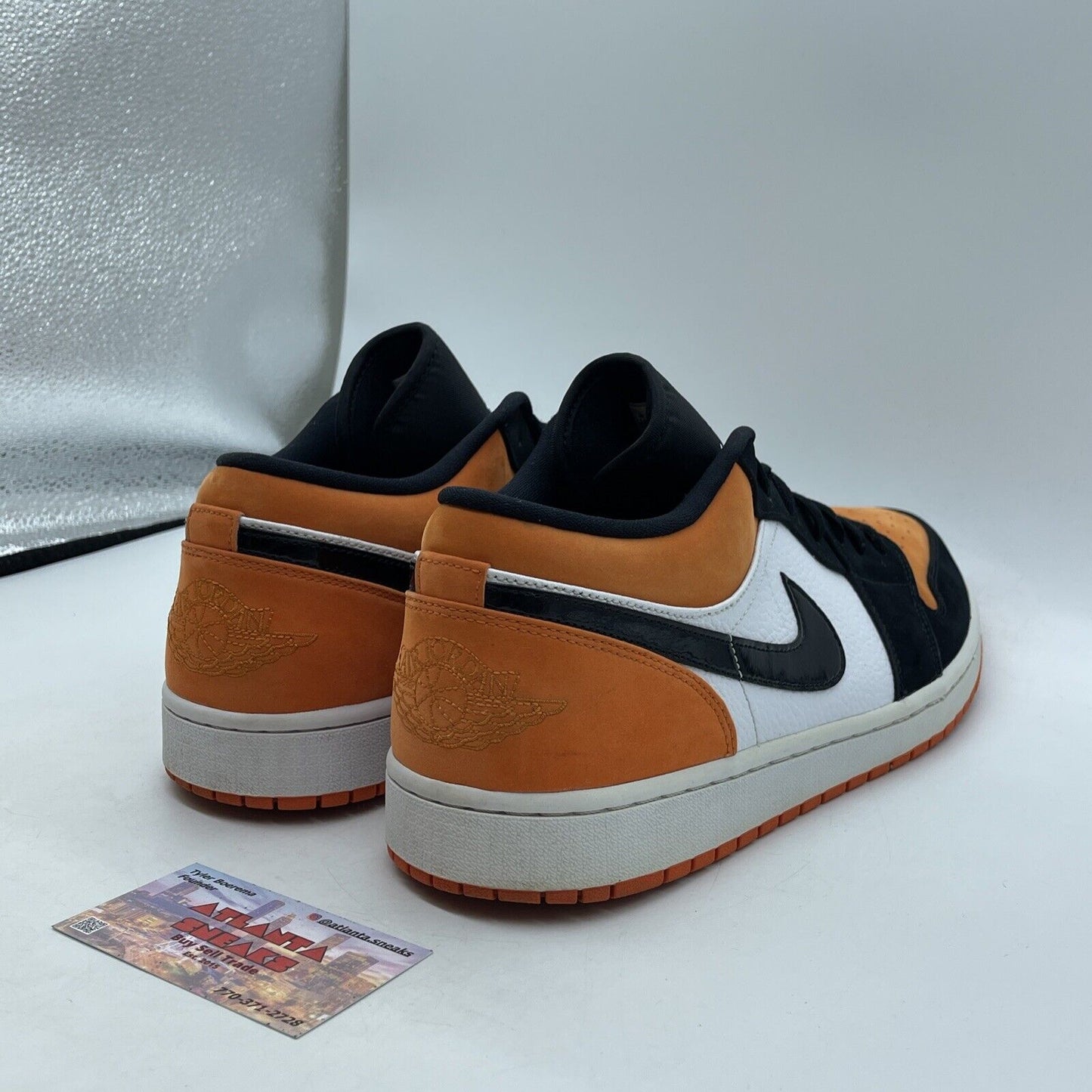 Size 14 - Air Jordan 1 Low Shattered Backboard Or Angie Black Suede (553558-128)