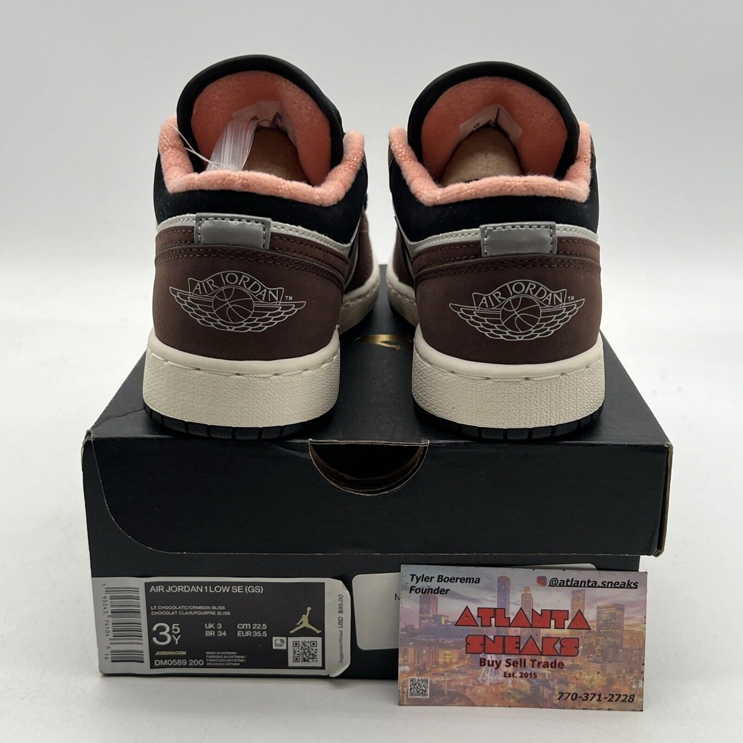 Size 3.5Y - Air Jordan 1 Low Mocha (DM0589-200)