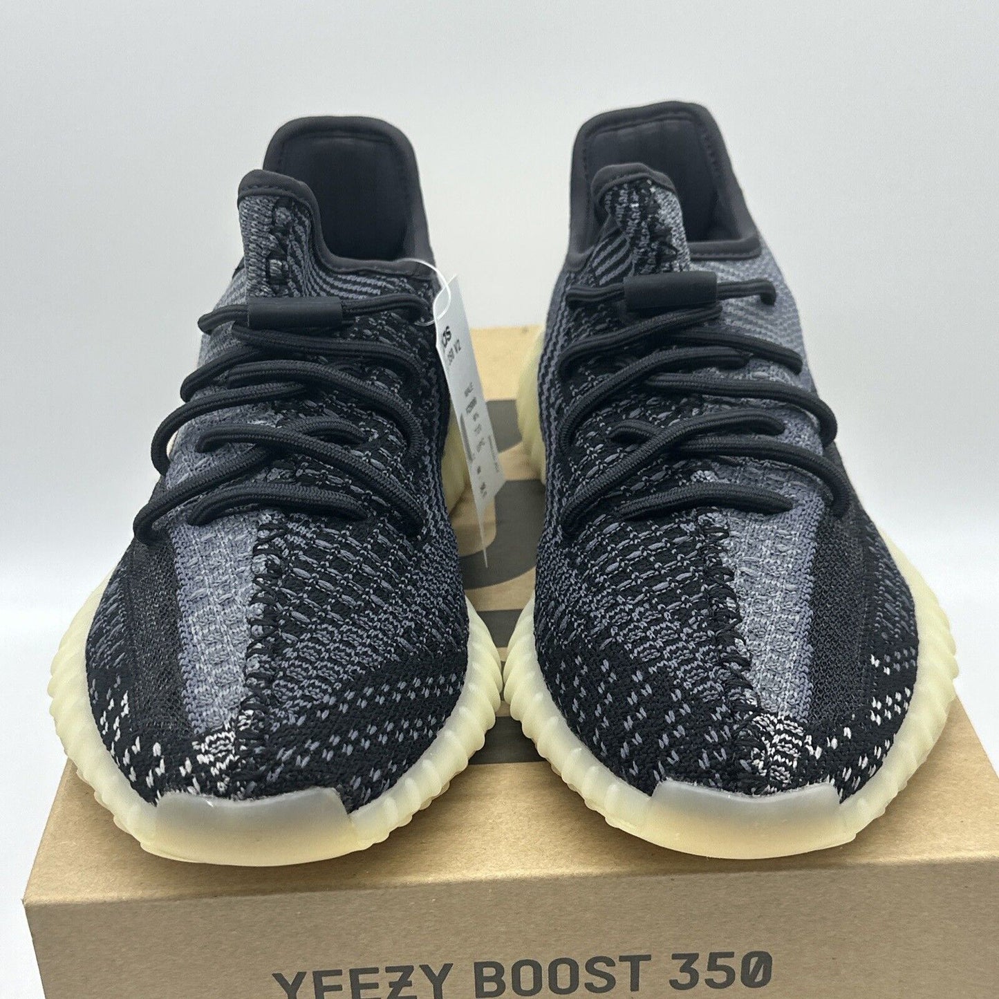 Size 7 - adidas Yeezy Boost 350 V2 Low Carbon Black Yellow Gold Comfy Kanye Shoe