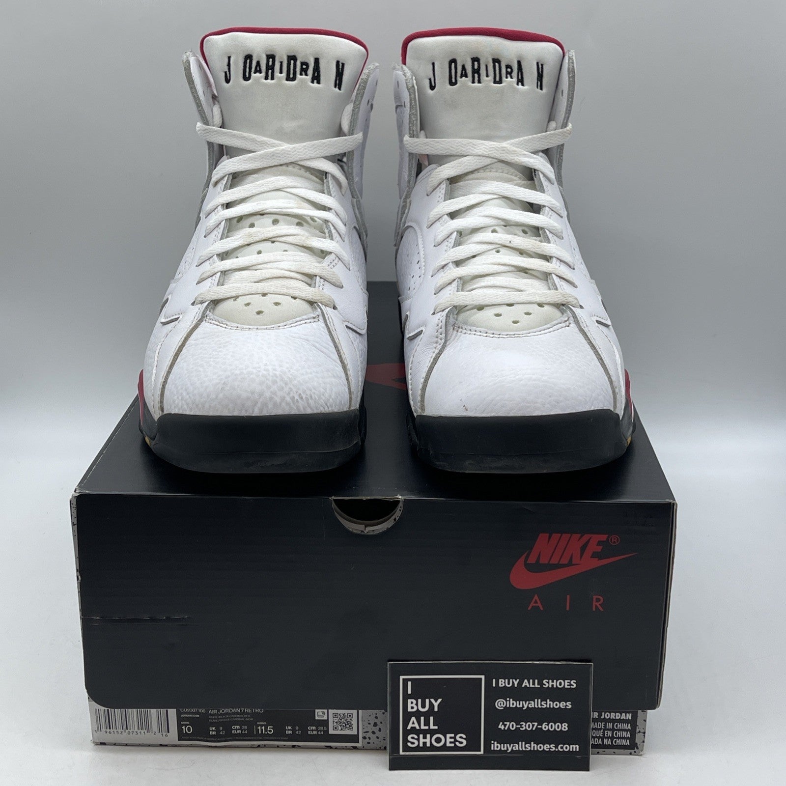 Size 10 - Air Jordan 7 Cardinal 2022 (CU9307106)