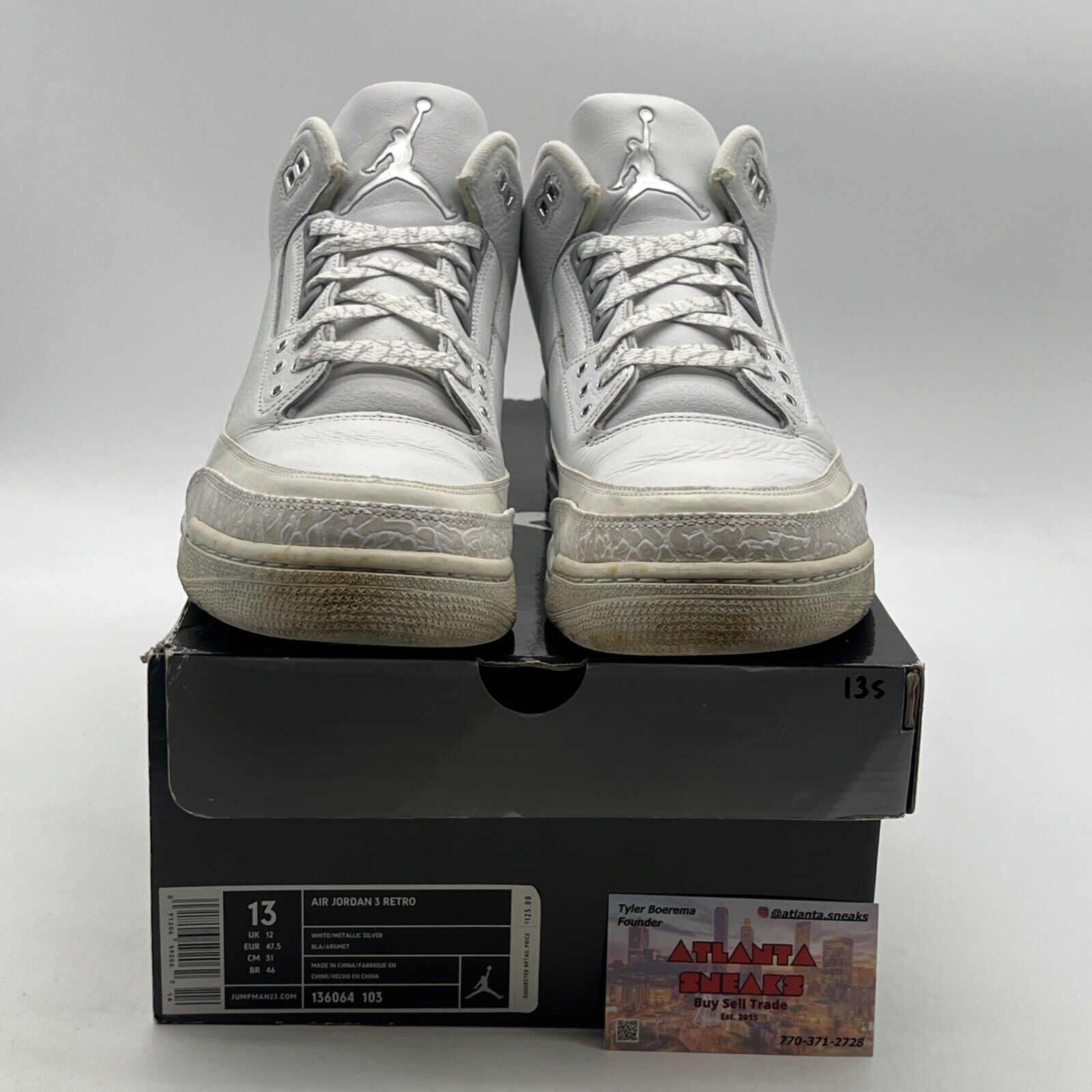 Size 13 - Air Jordan 3 Retro Pure Money (136062-103)