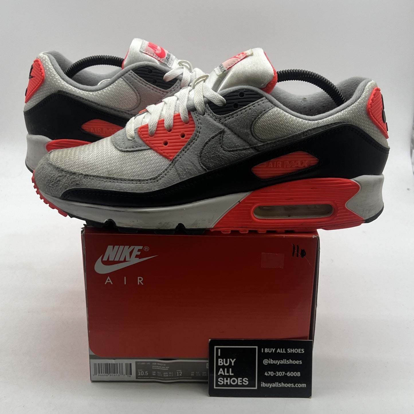Size 10.5 - Nike Air Max 90 2020 Infrared (CT1685-100)