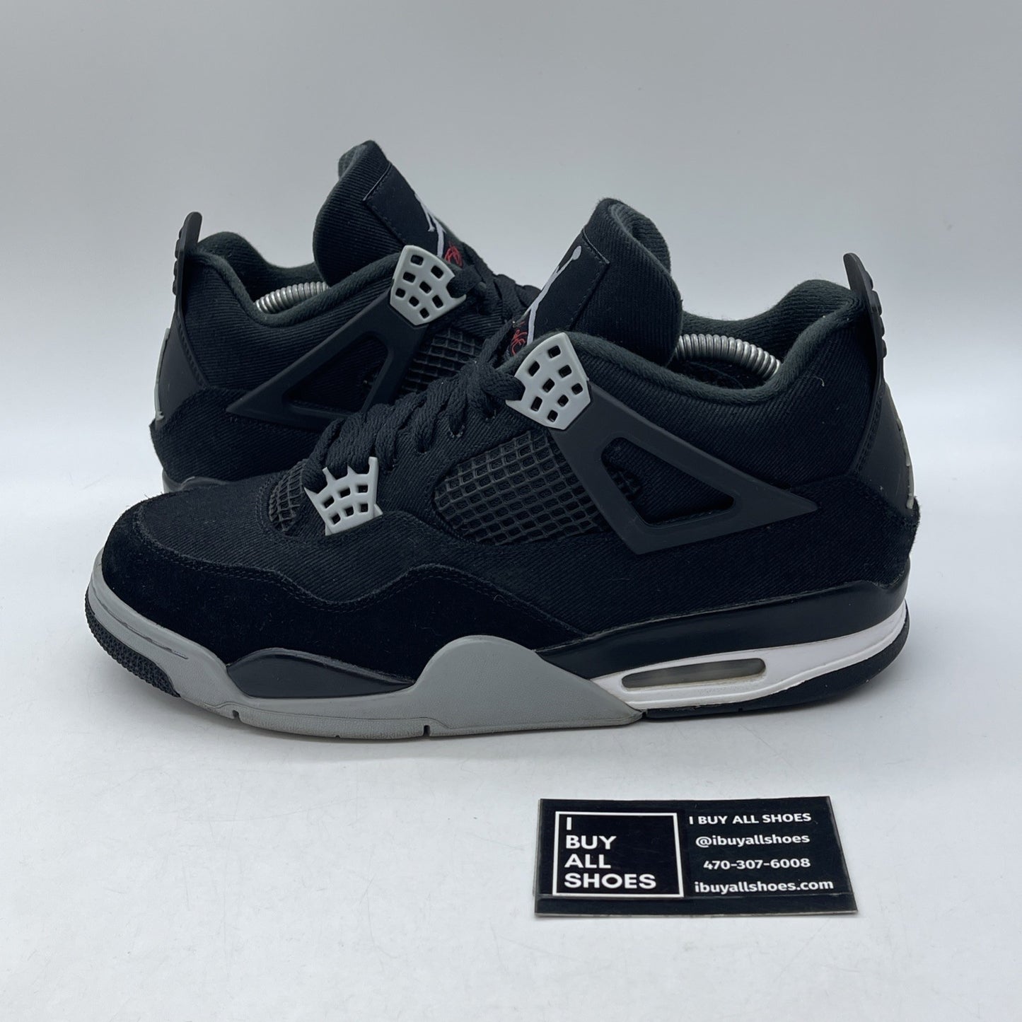 Size 10 - Jordan 4 Retro SE Mid Black Canvas Grey Suede (DH7138-006)