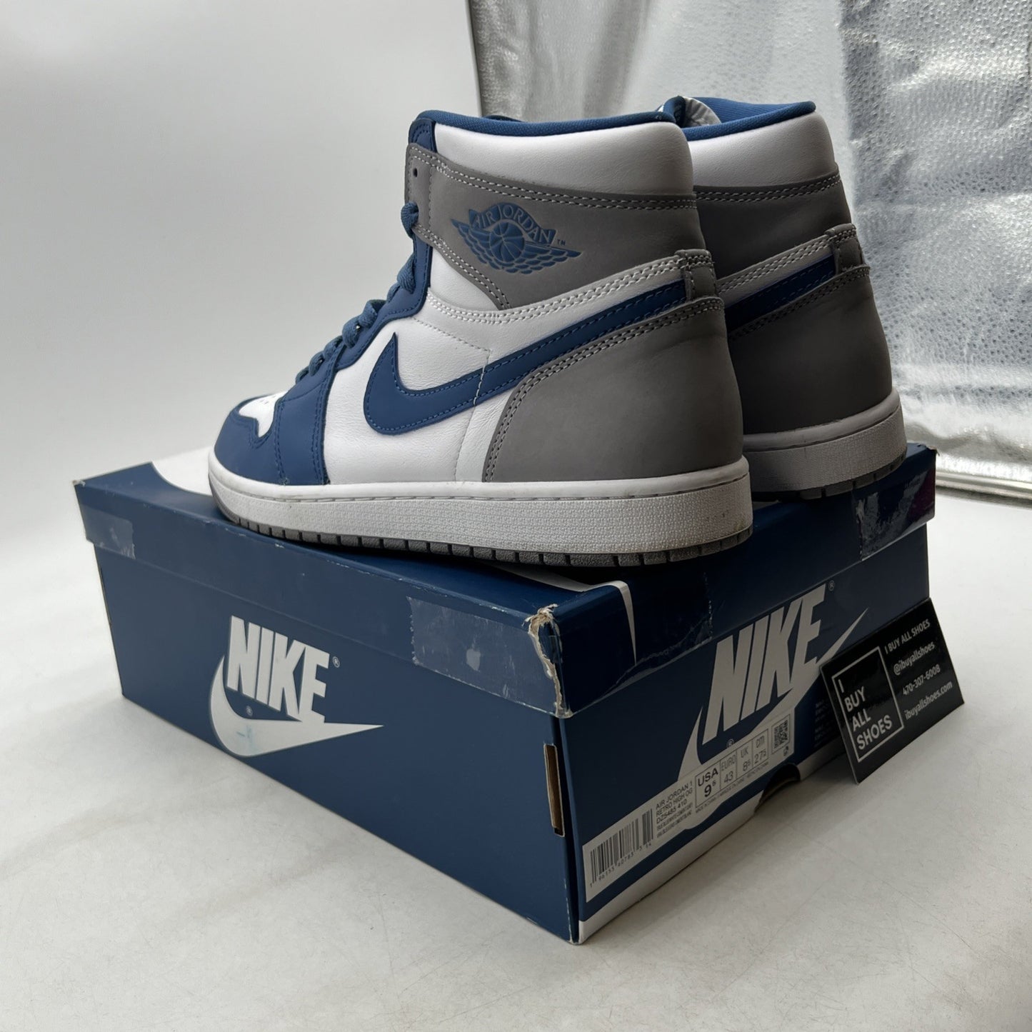 Size 9.5 - Air Jordan 1 Retro OG High True Blue (DZ5485-410)