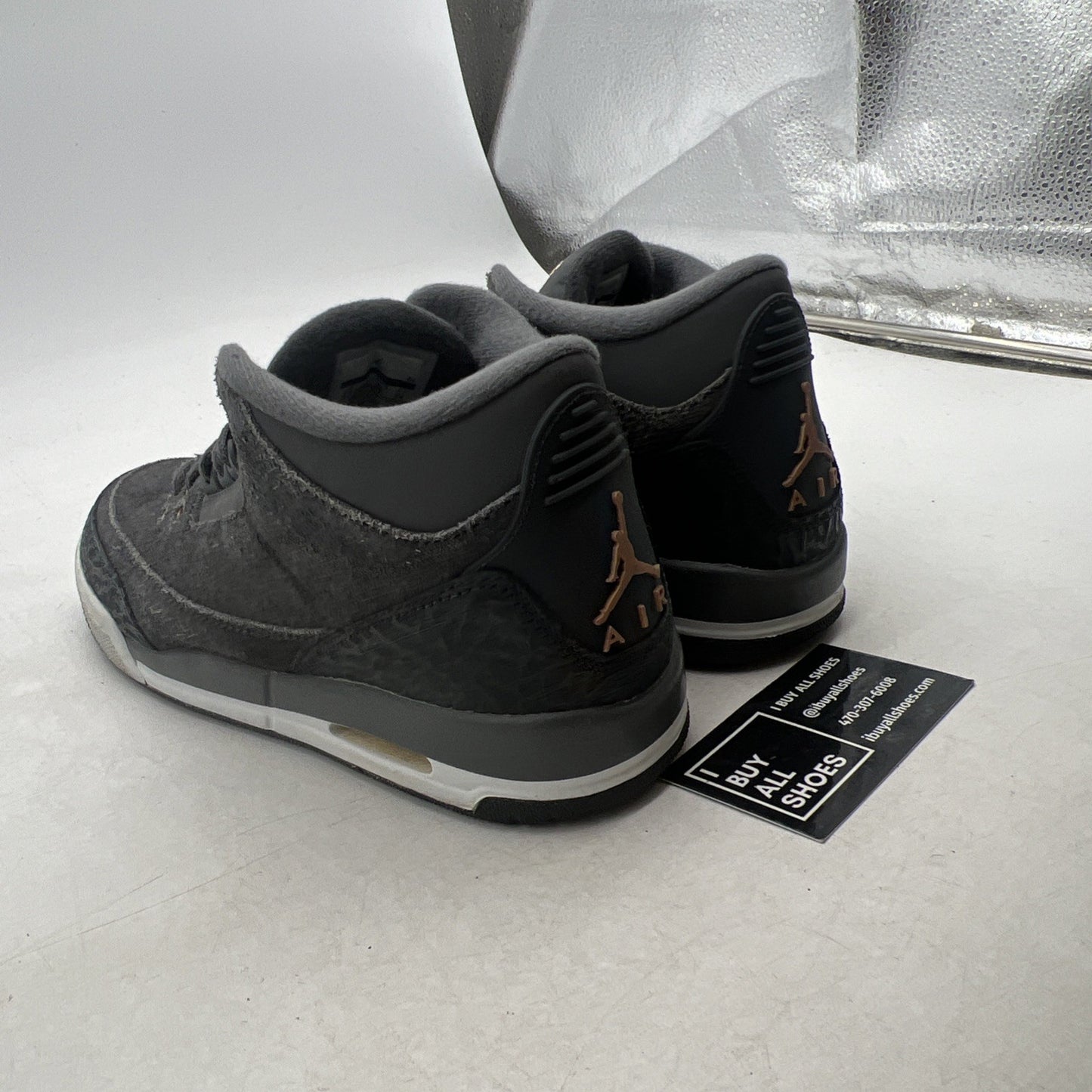 Size 5.5Y - Air Jordan 3 Retro Mid Anthracite (441140-035)