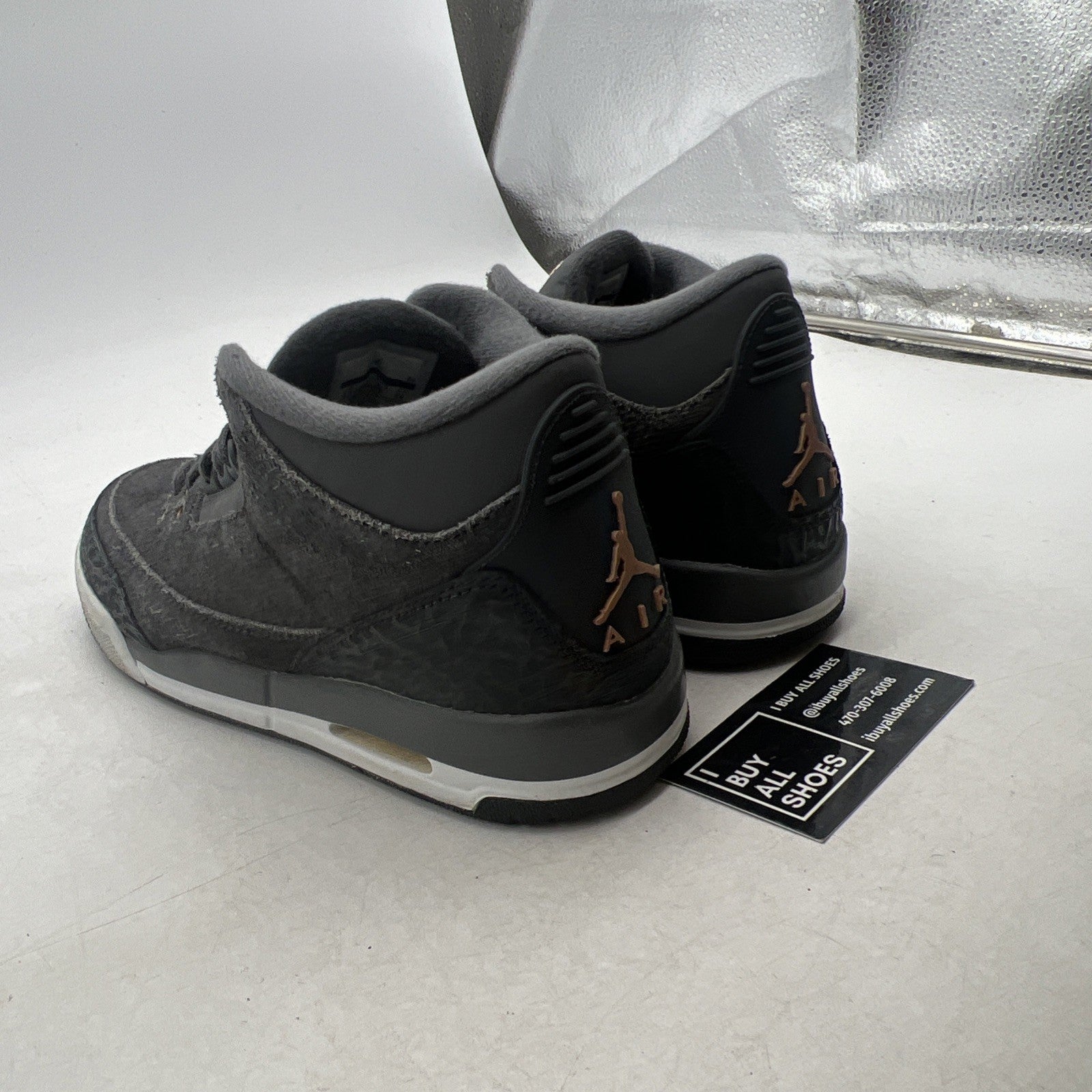 Size 5.5Y - Air Jordan 3 Retro Mid Anthracite (441140-035)