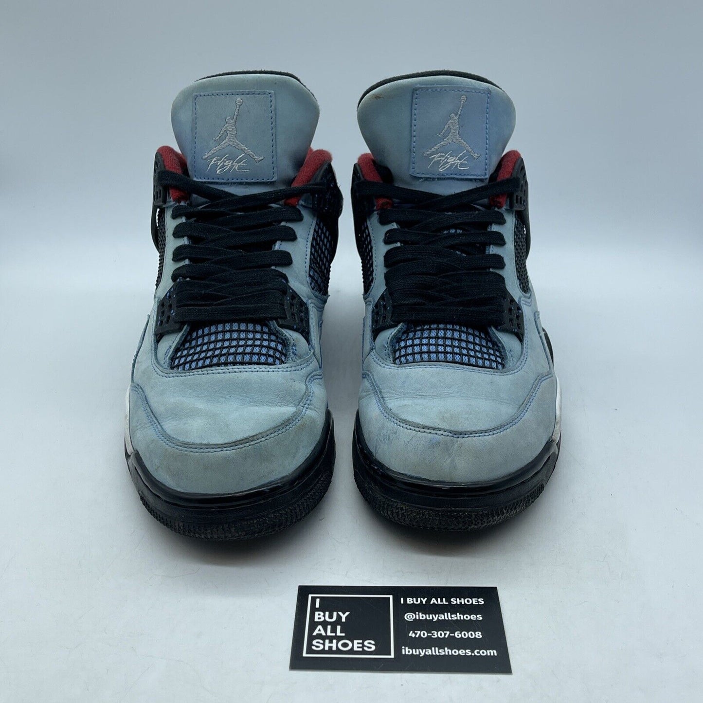 Size 12 - Jordan 4 Retro x Travis Scott Mid Cactus Jack Blue Suede (308497-406)