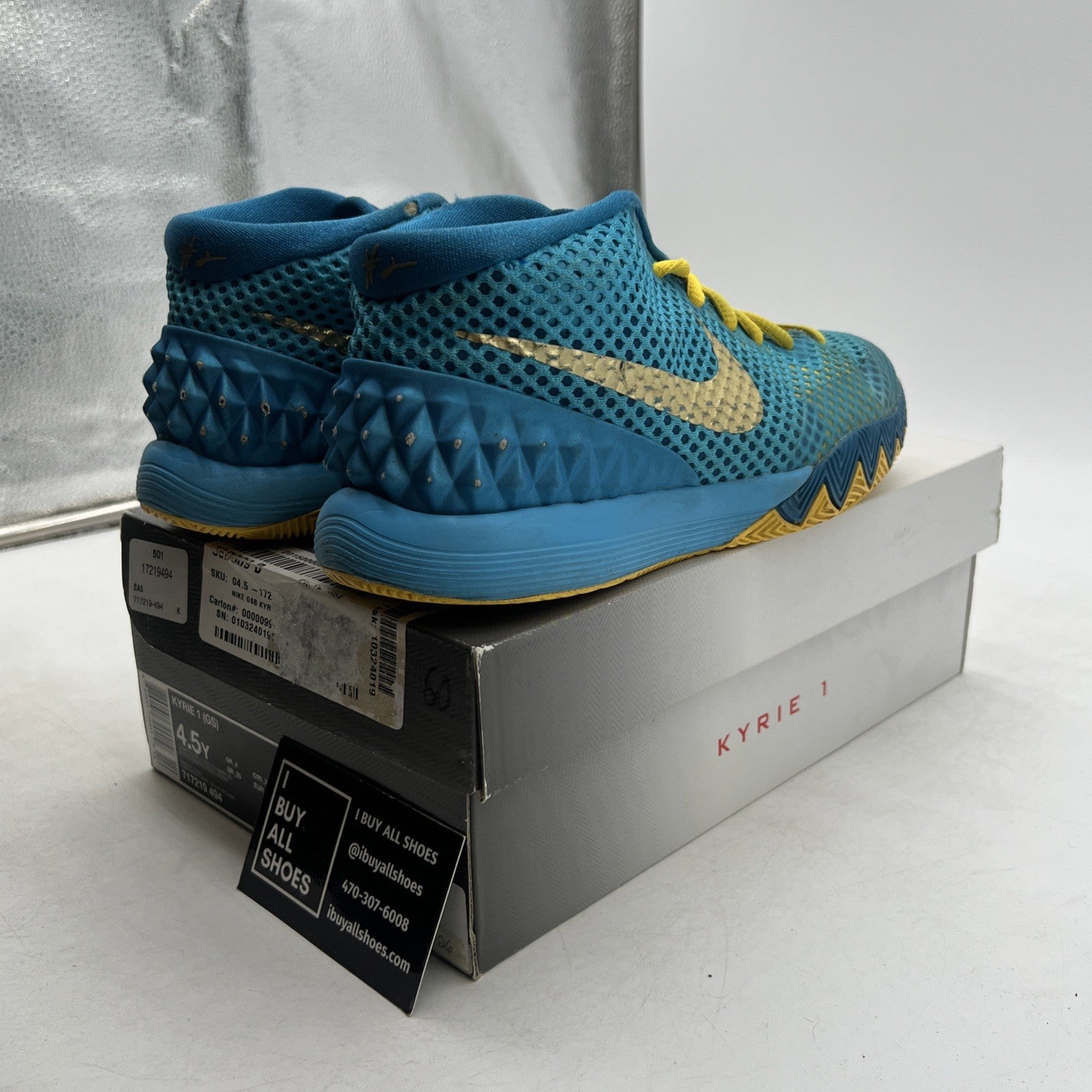 Size 4.5Y - Nike Kyrie 1 Cereal Basketball Sneakers (717219-494)