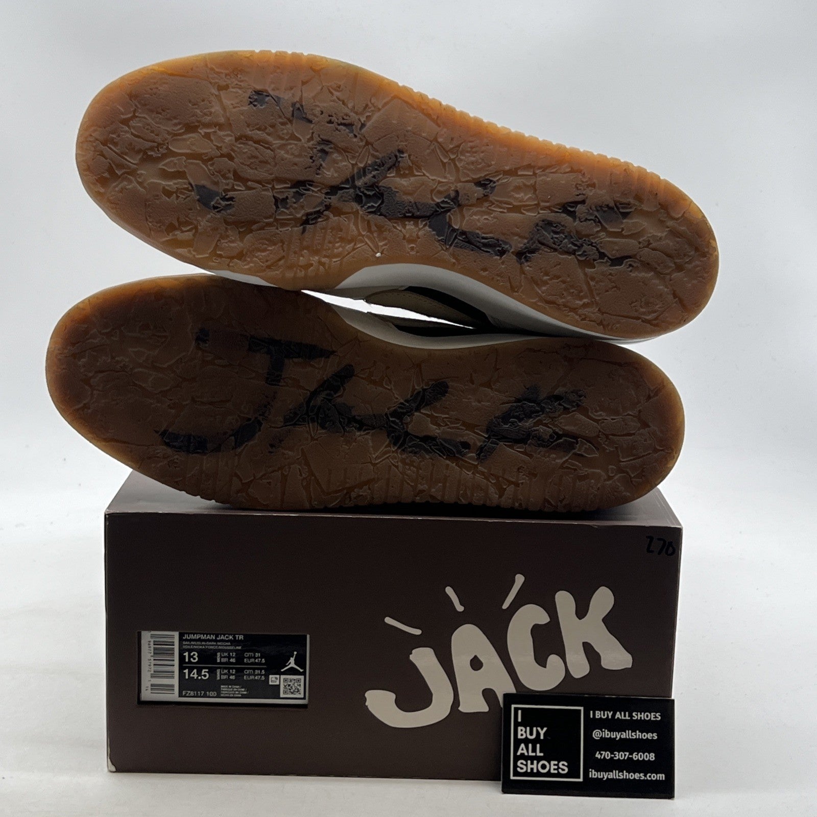 Size 13 - Travis Scott x Jordan Jumpman Jack TR Sail (FZ8117-100)