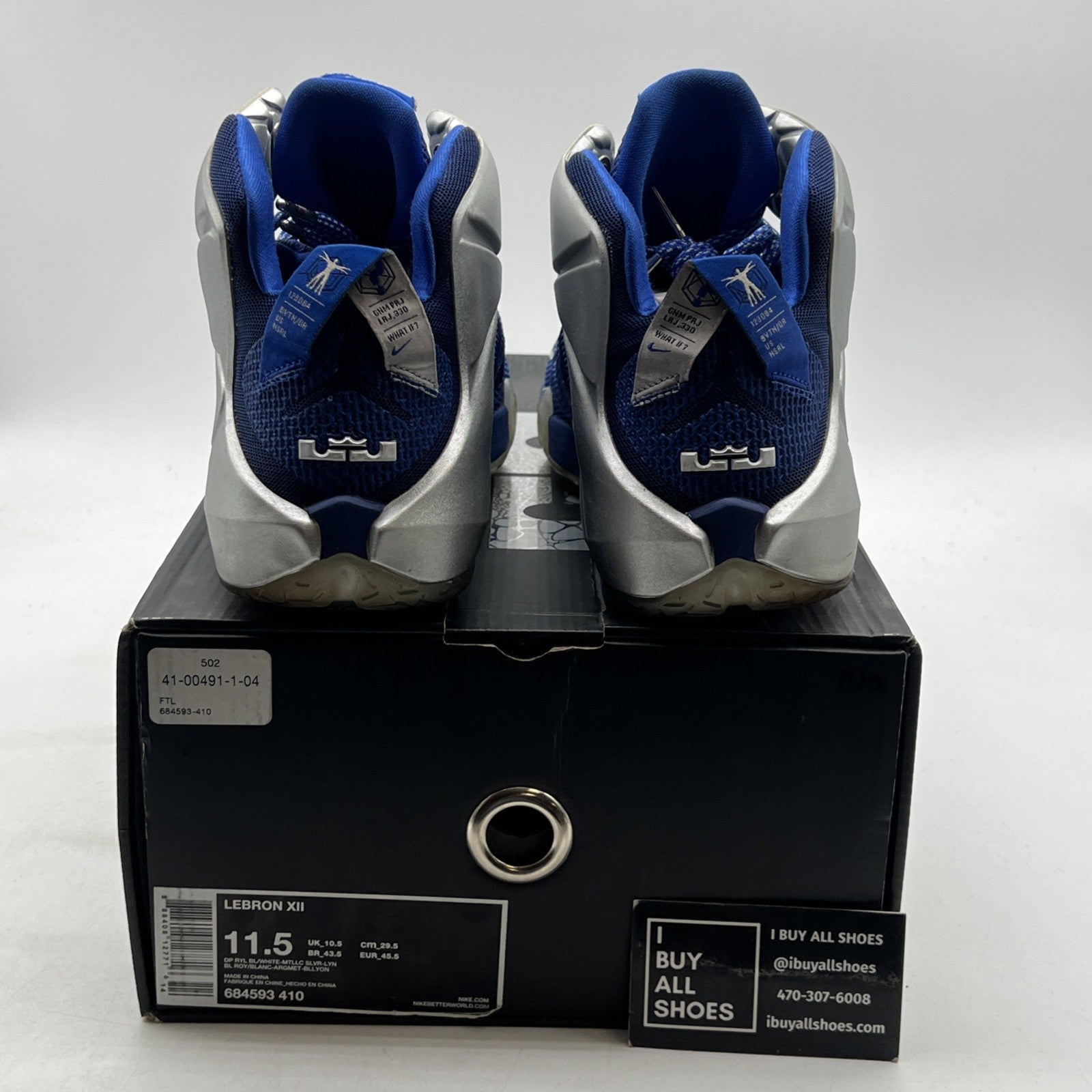 Size 11.5 - Nike LeBron 12 What If? (685593-410)