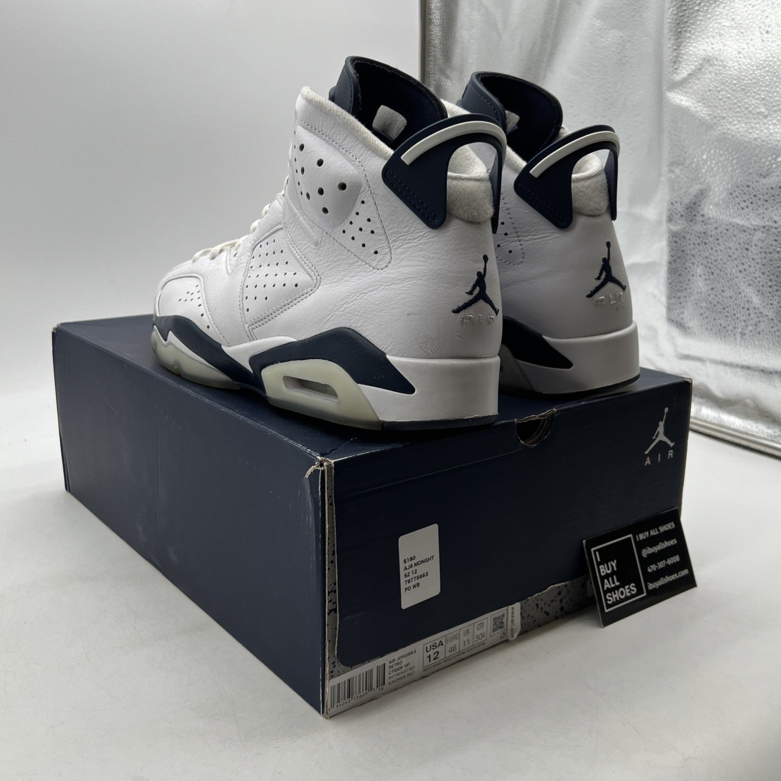 Size 12 - Air Jordan 6 Retro Midnight Navy (CT8529-141)